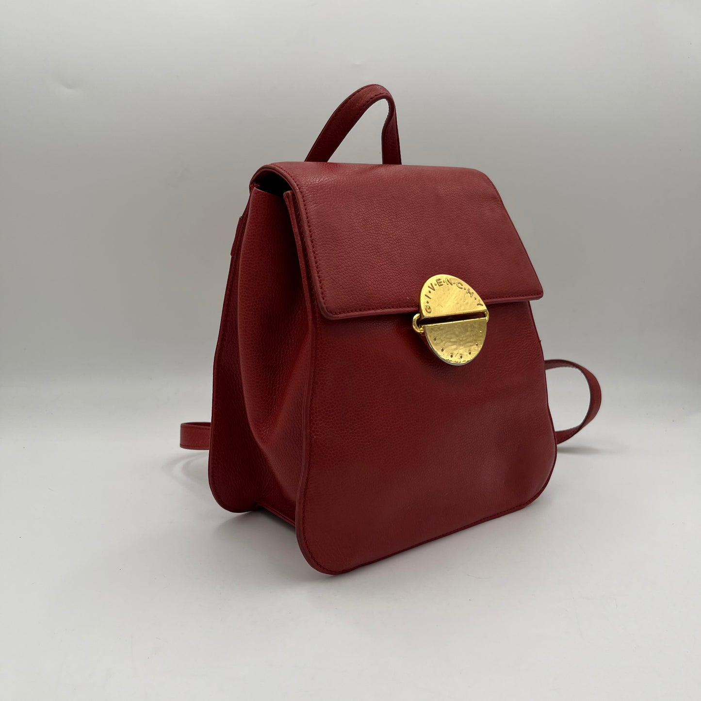 Givenchy Sacs A Main Red Leather Backpack