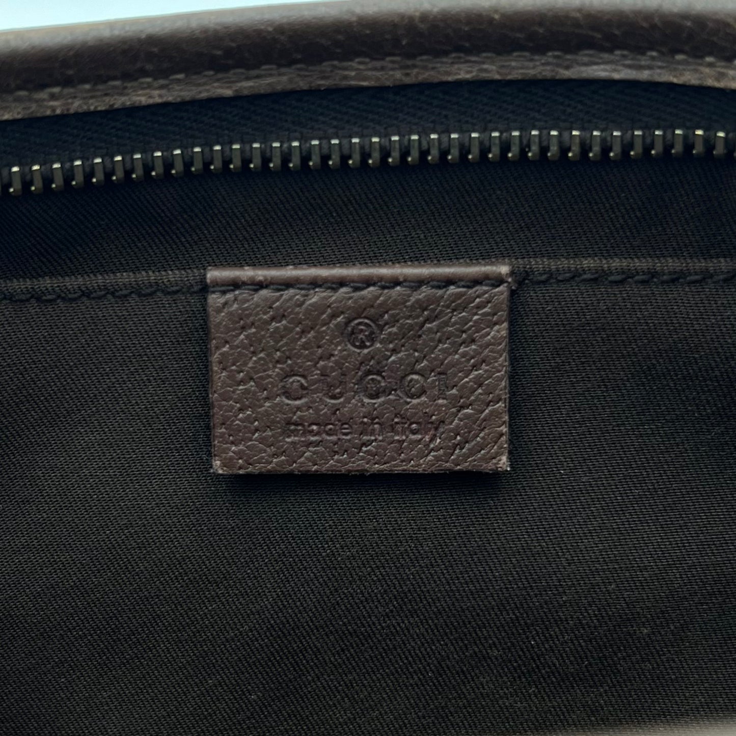 Gucci Brown Monogram Canvas Abbey D-Ring Pochette