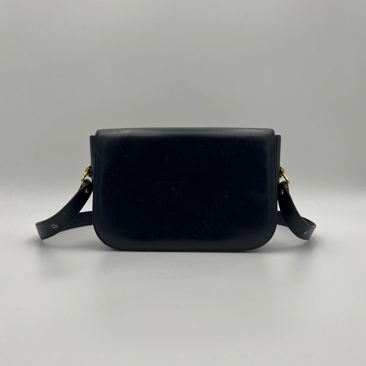 Gucci 1970s Monogram Suede Flap Shoulder Bag