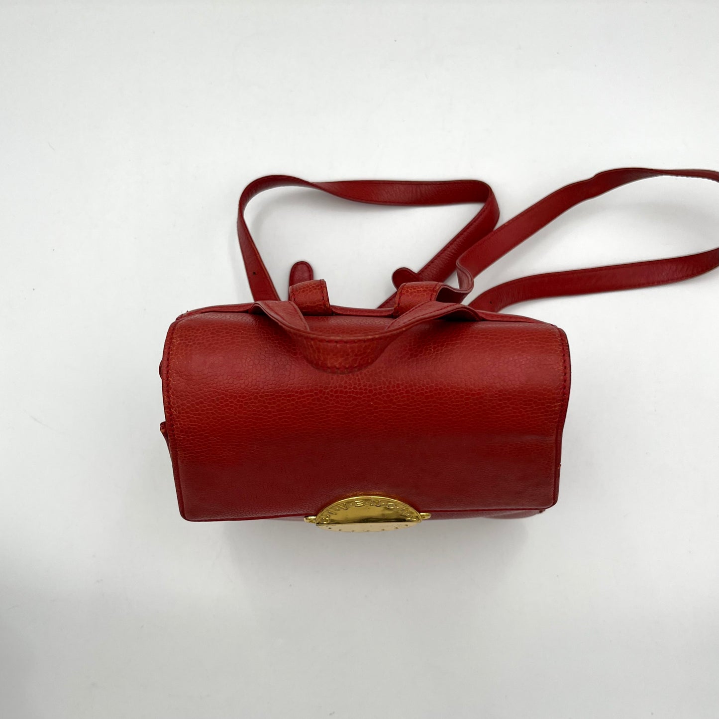 Givenchy Sacs A Main Red Leather Backpack