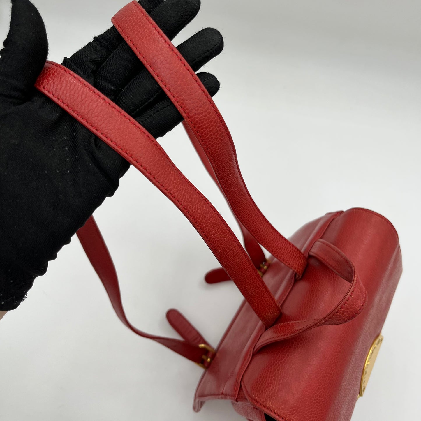 Givenchy Sacs A Main Red Leather Backpack