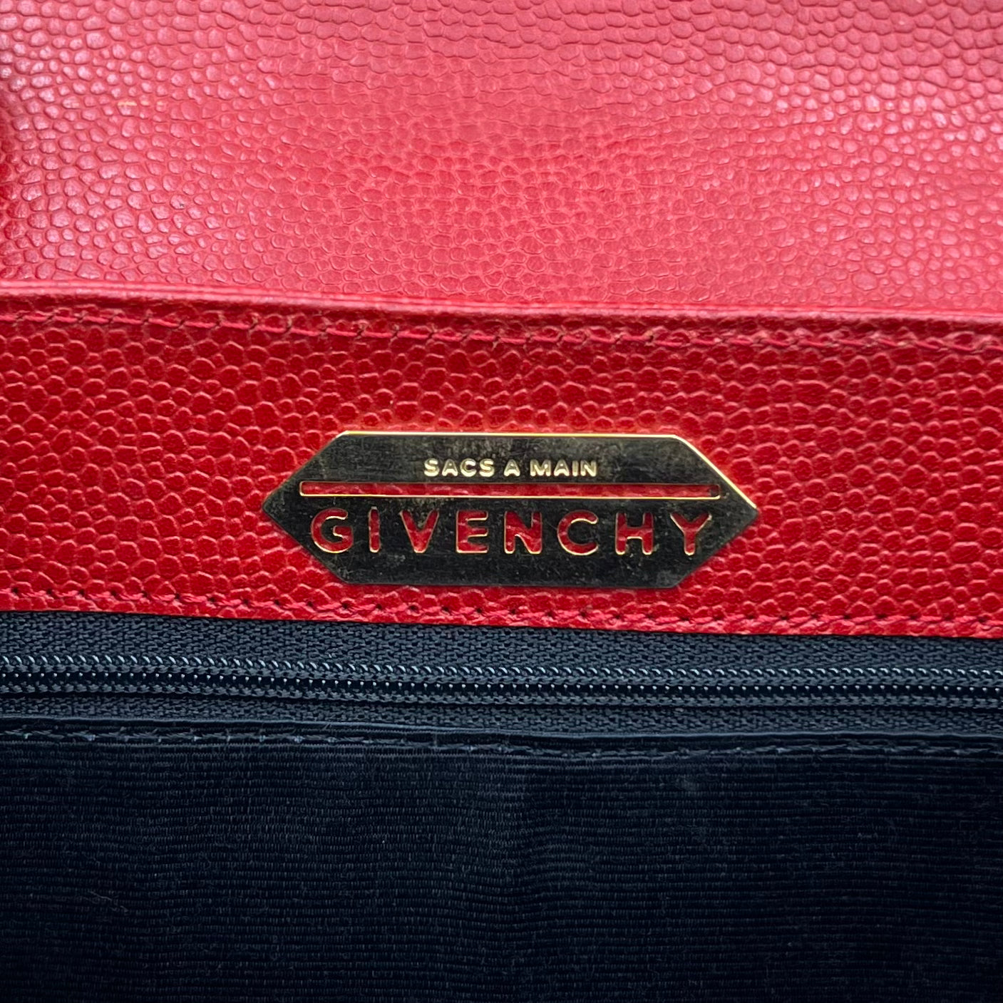Givenchy Sacs A Main Red Leather Backpack
