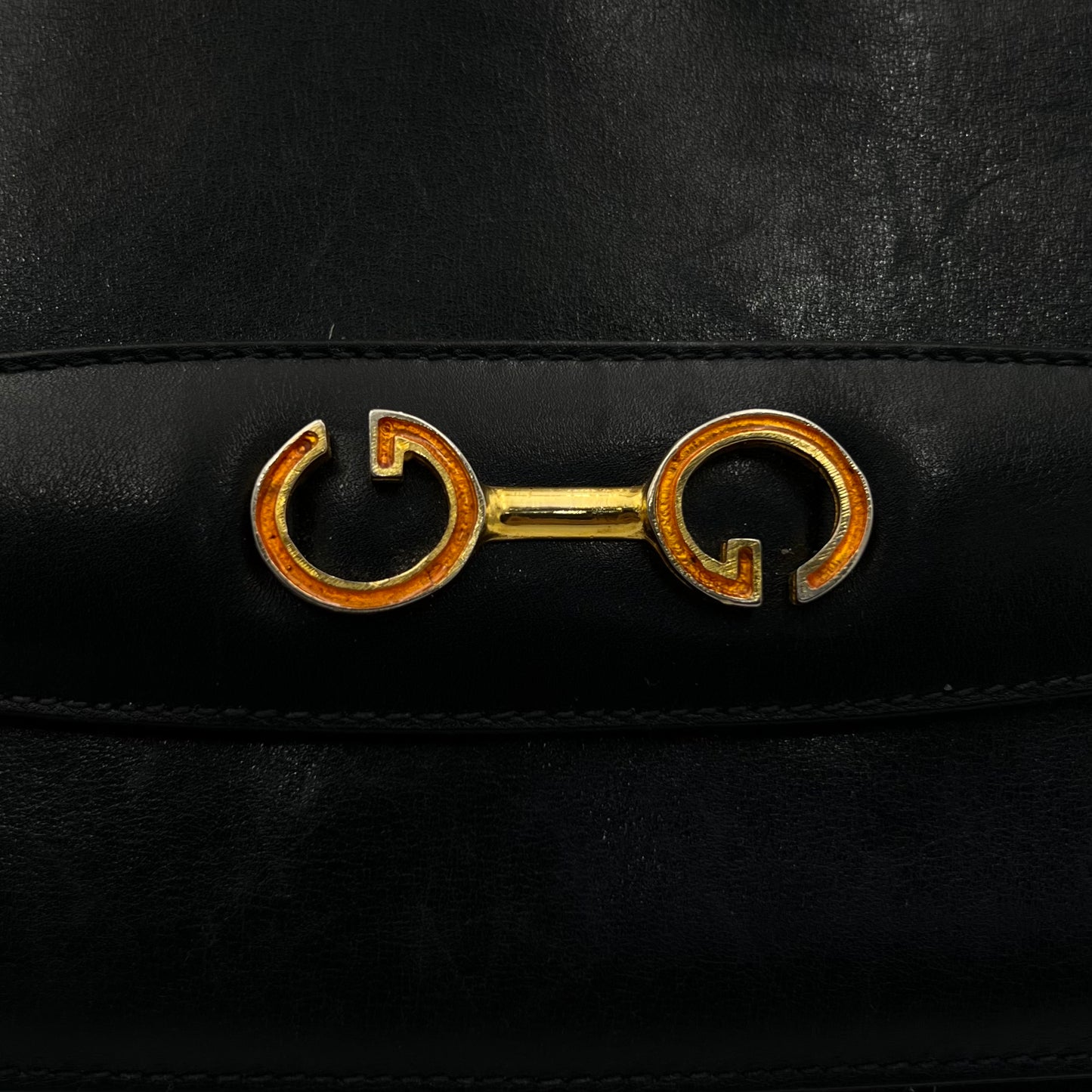 Gucci 1970s Monogram Suede Flap Shoulder Bag