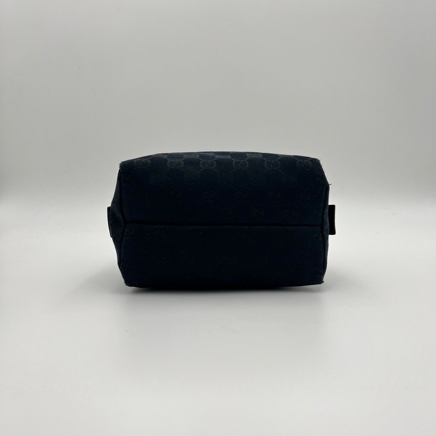 Gucci Black Monogram Canvas and Leather Tofu Handbag