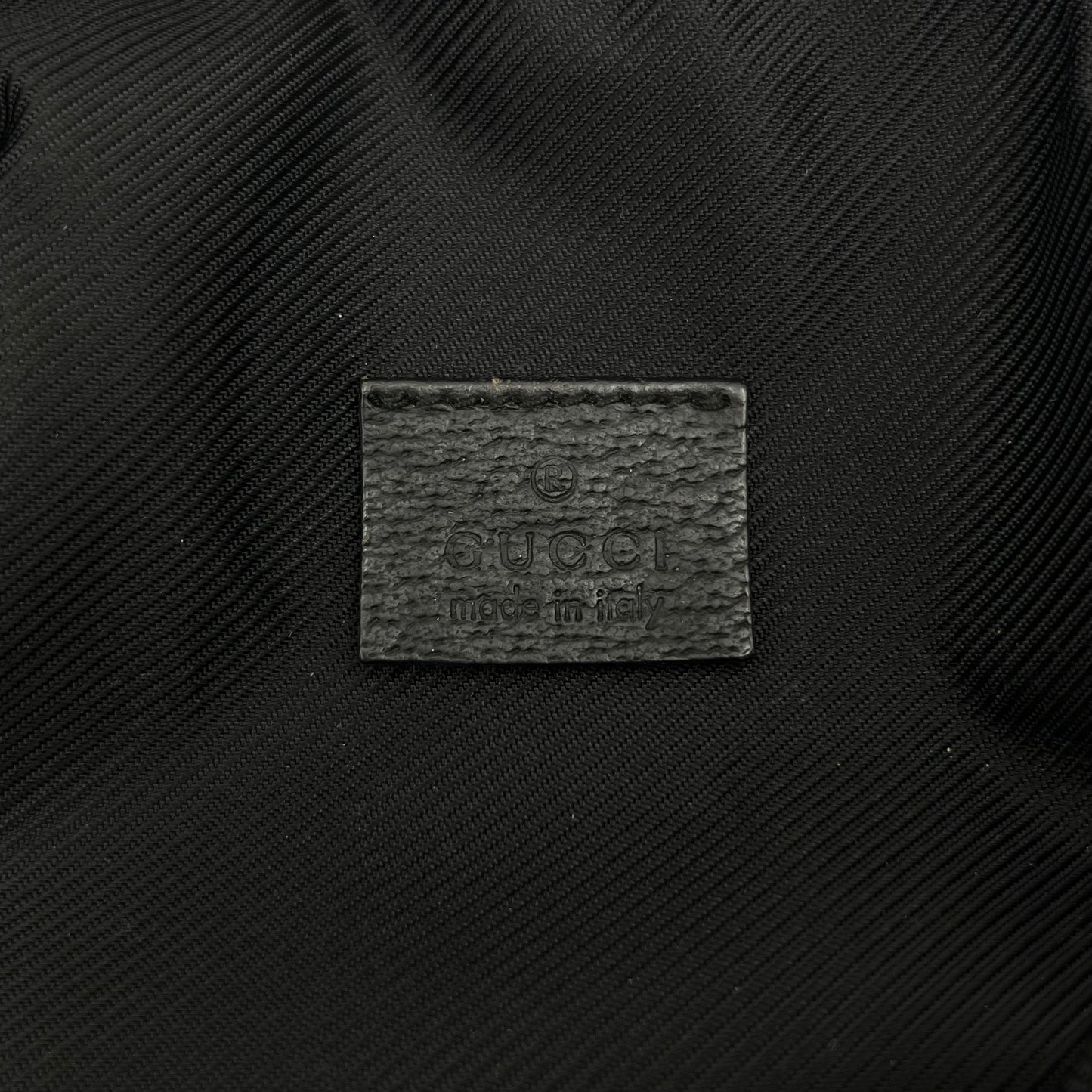 Gucci Black Monogram Canvas and Leather Tofu Handbag
