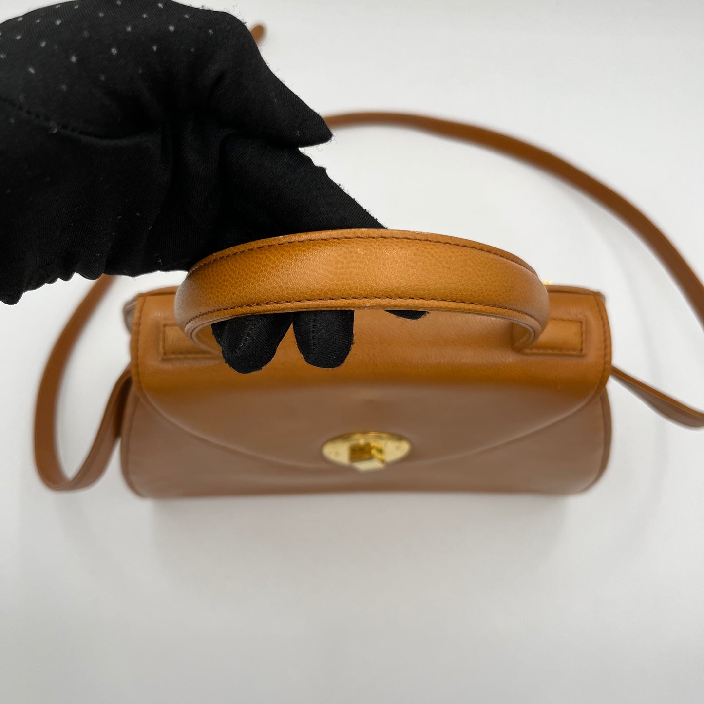 Givenchy Sacs Brown Leather Top Handle