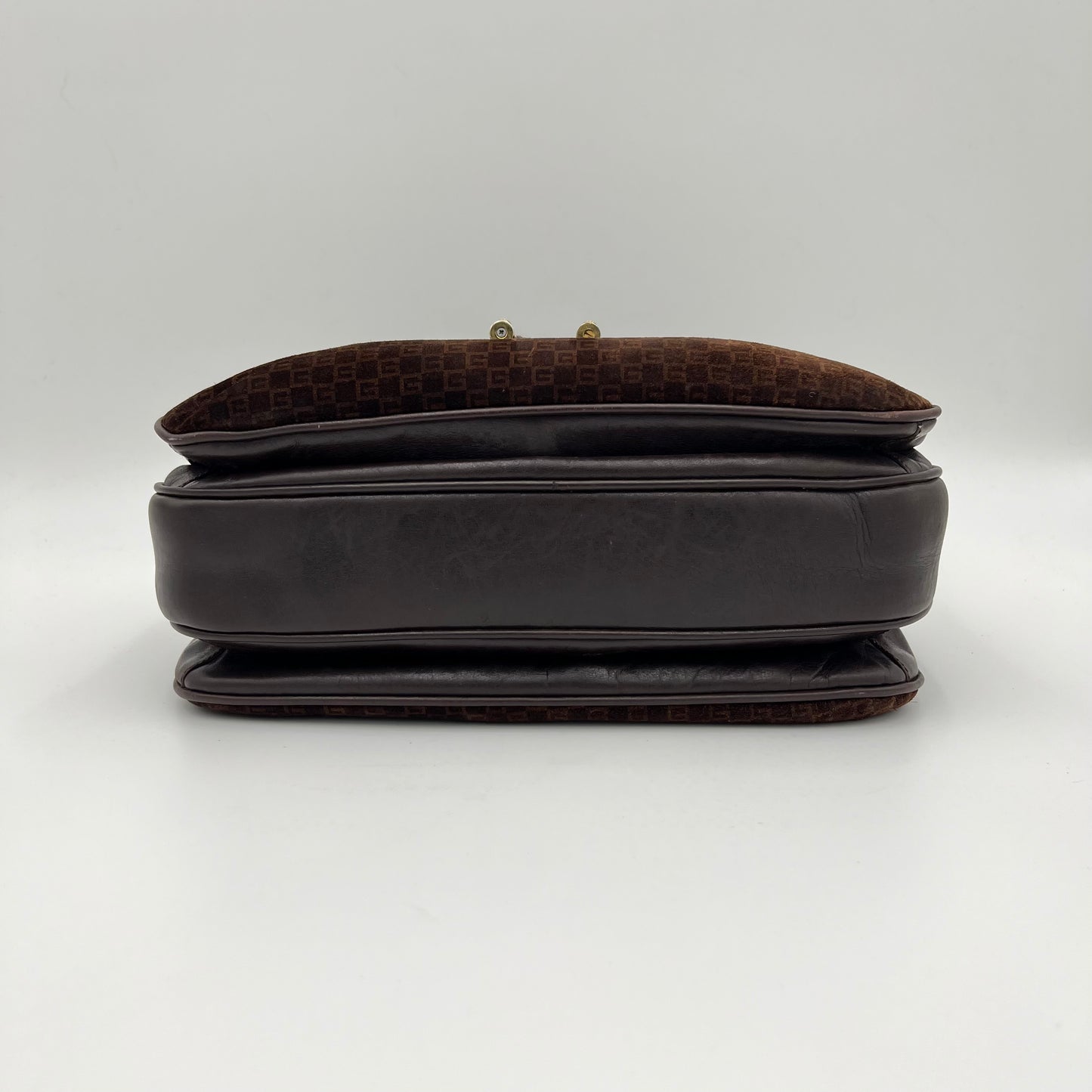 Gucci Vintage Interlocking G Horsebit 19 Leather Box Shoulder Bag