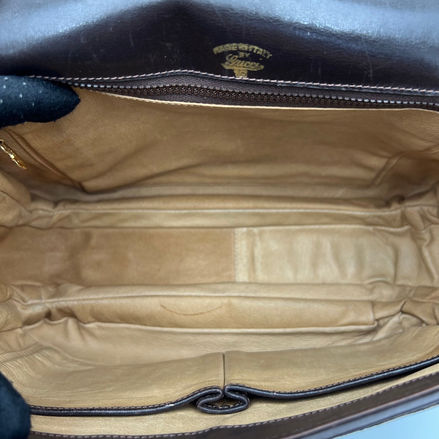 Gucci Vintage Interlocking G Horsebit 19 Leather Box Shoulder Bag