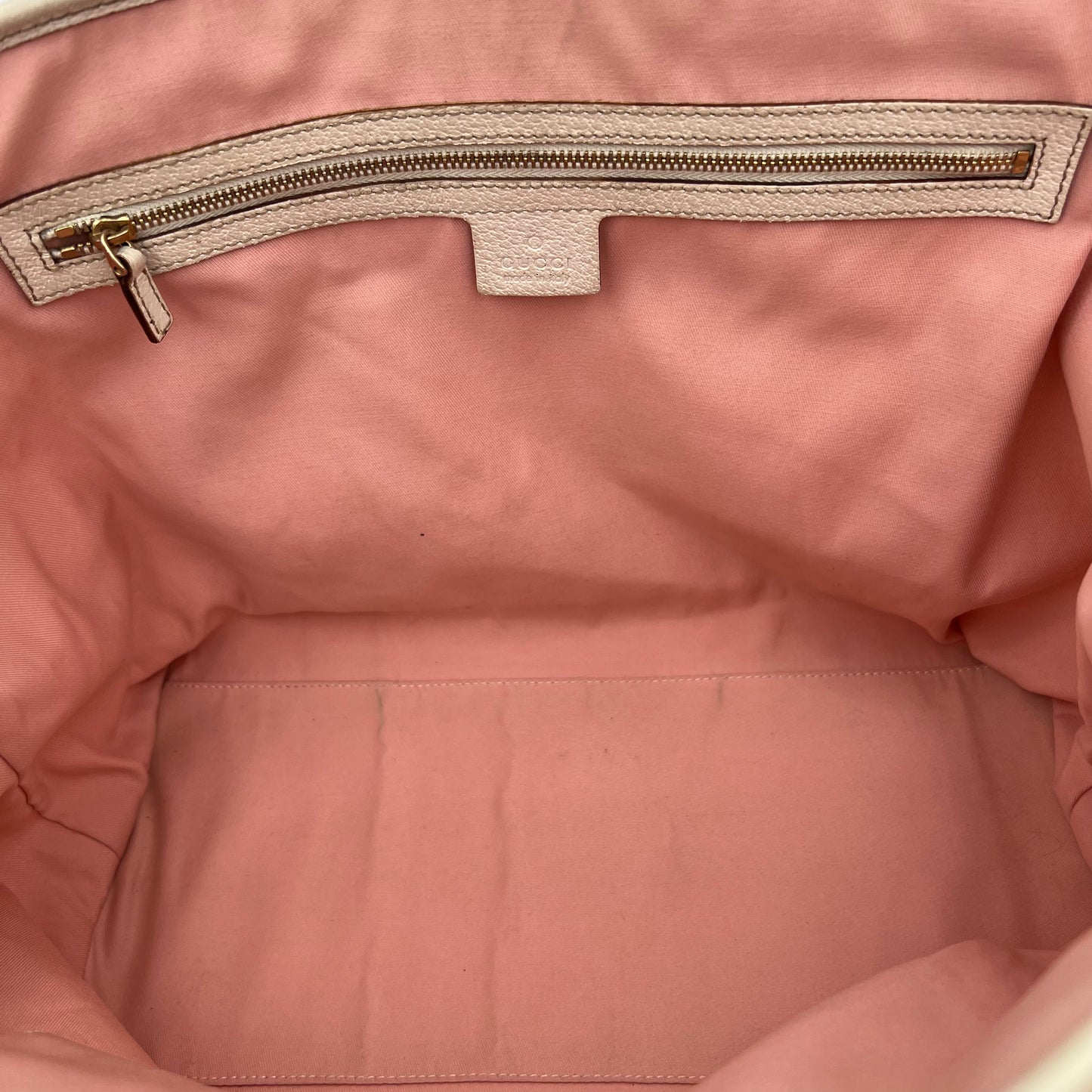 Gucci Pink Monogram Canvas Pink Green Sherryline Tote