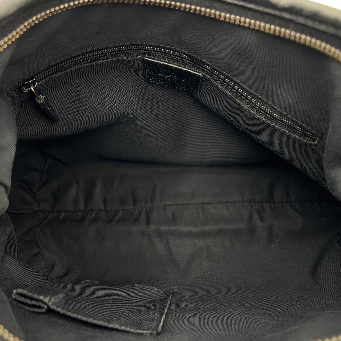 Gucci Black Monogram Canvas Abbey D-Ring Hobo Bag