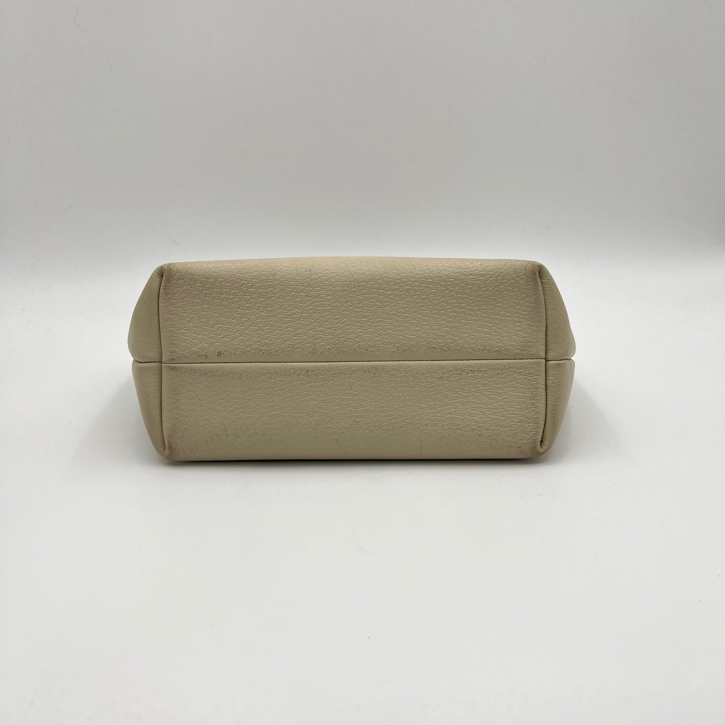 Gucci White Leather Mini Tote