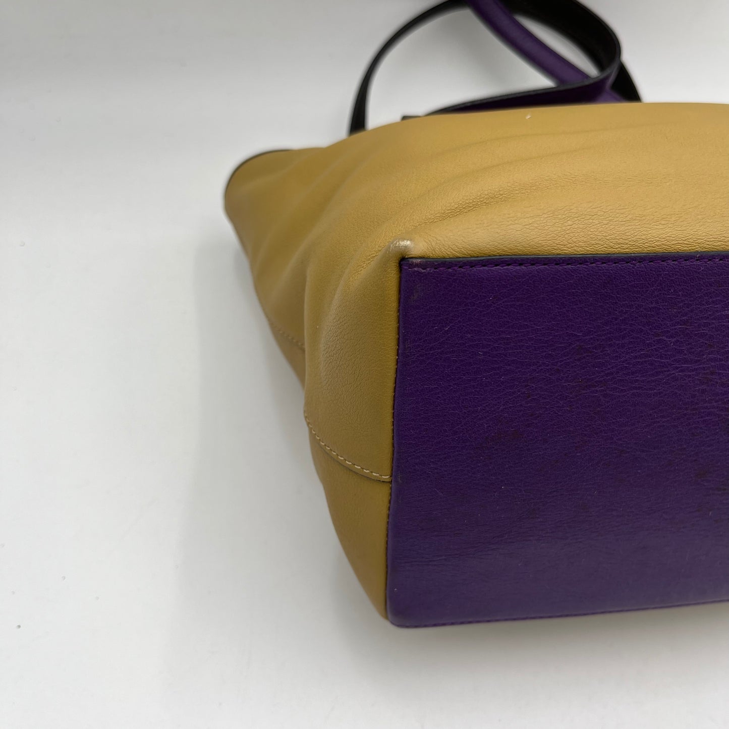 Loewe Brown Anagam Leather Tricolor Tote Bag