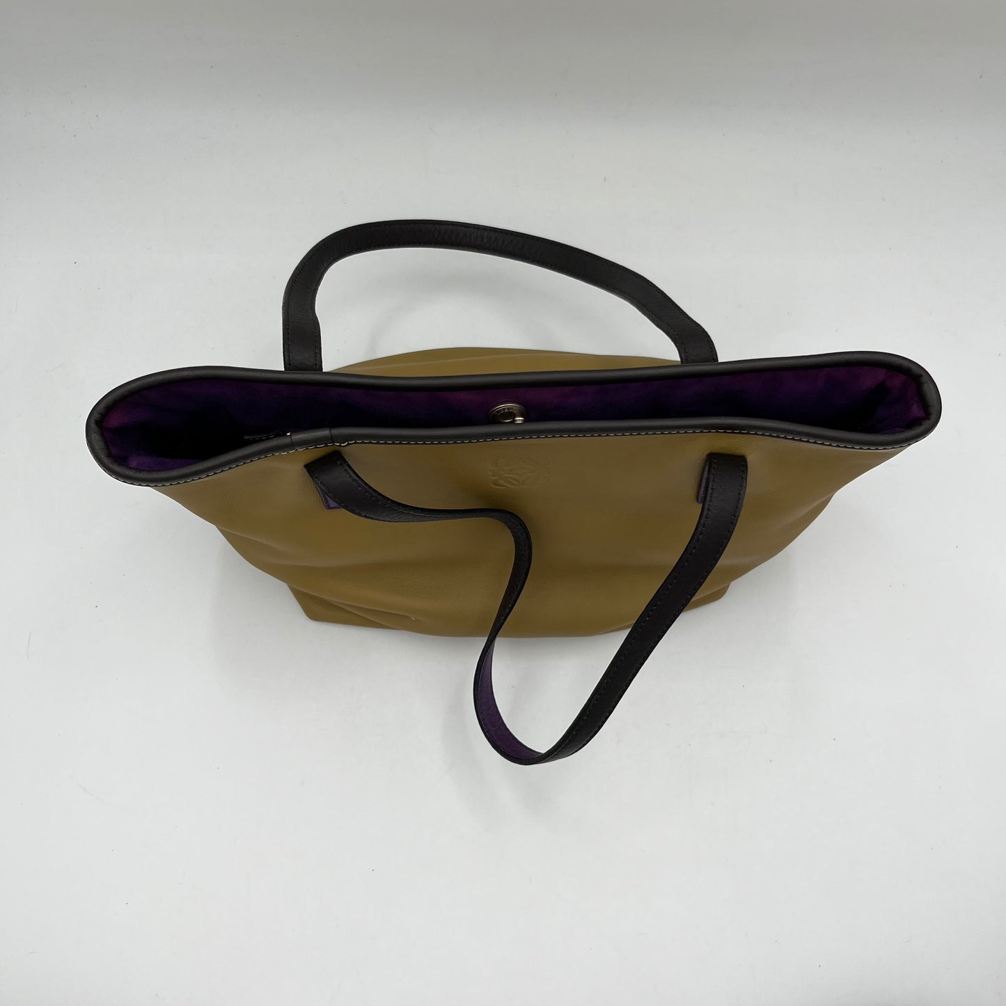 Loewe Brown Anagam Leather Tricolor Tote Bag