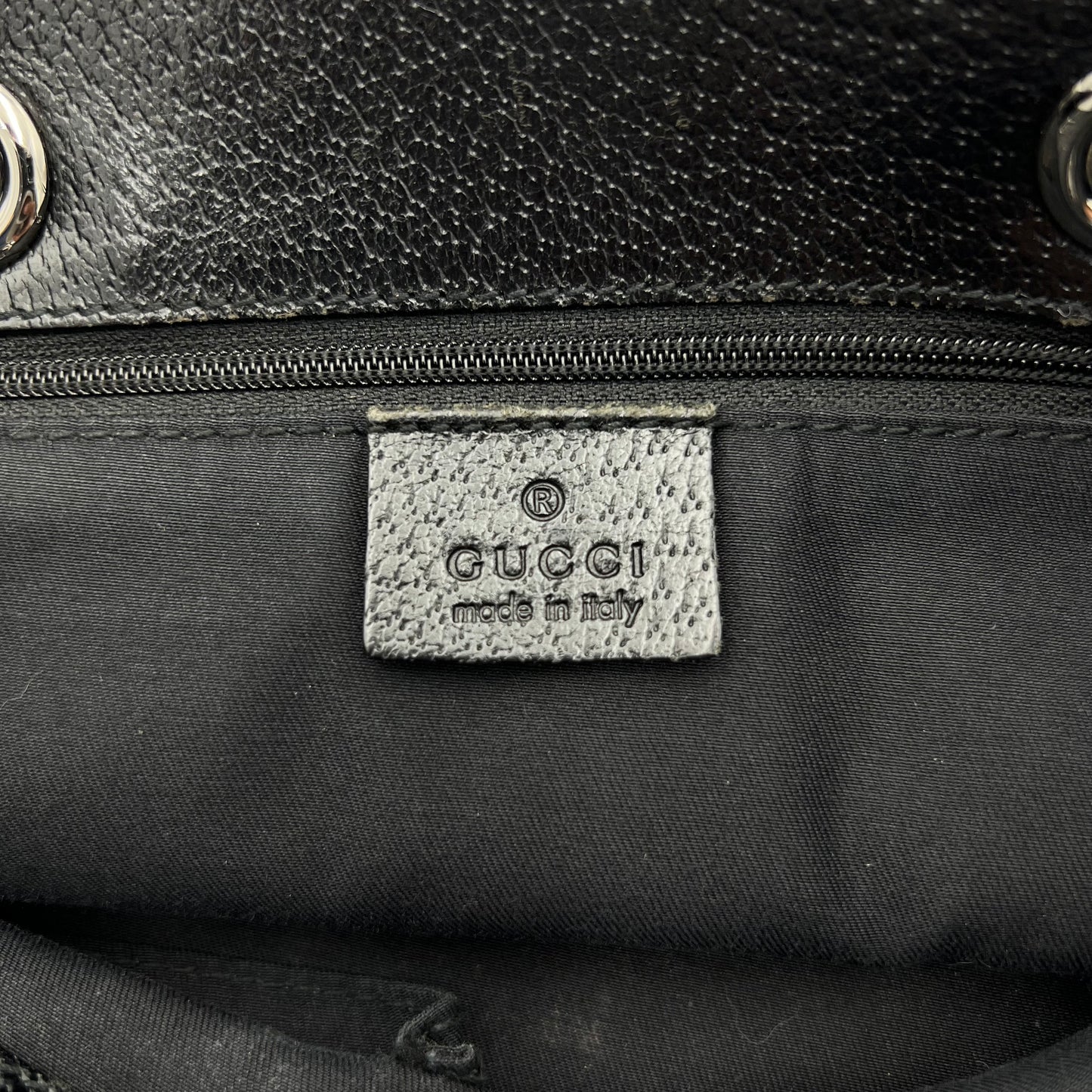 Gucci Black Monogram Canvas and Leather Mini Eclipse Tote