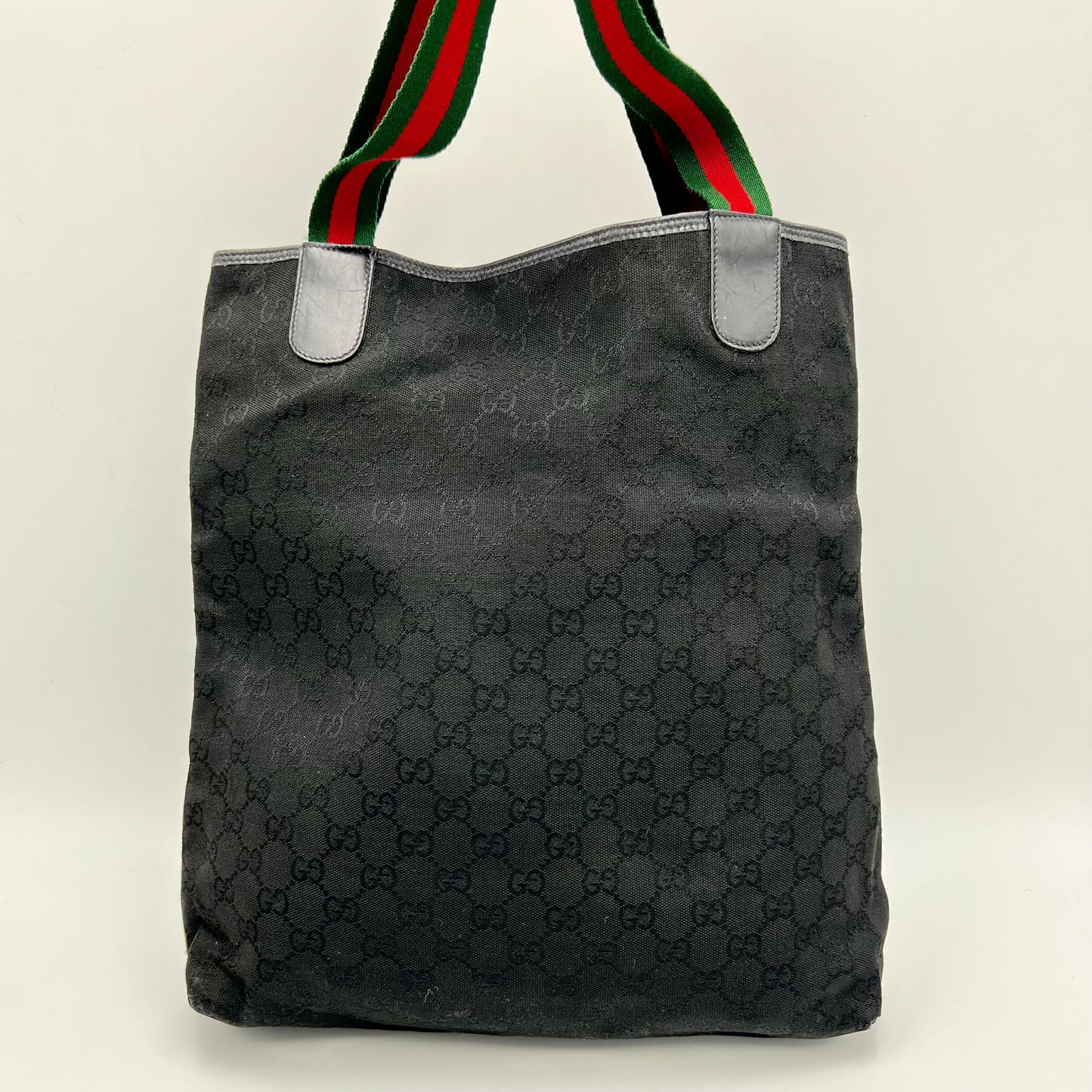 Gucci Black Monogram Canvas Sherryline Tote