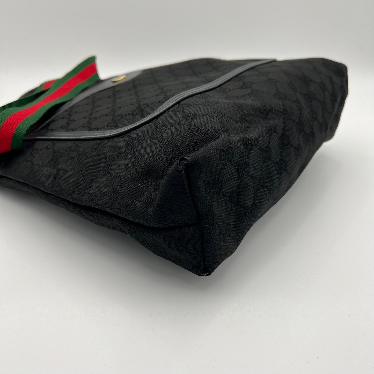Gucci Black Monogram Canvas Sherryline Tote