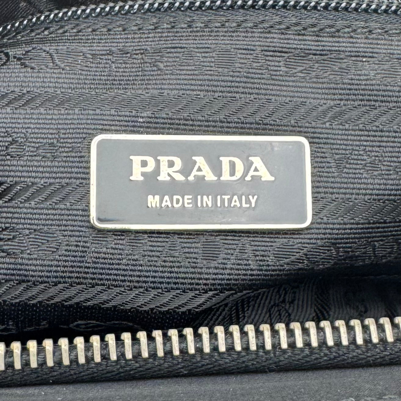 Prada Black Tessuto and Leather Shoulder Bag