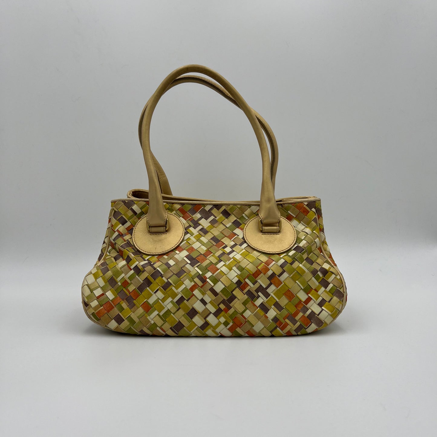 Bottega Veneta Multicolor Intrecciato Handbag