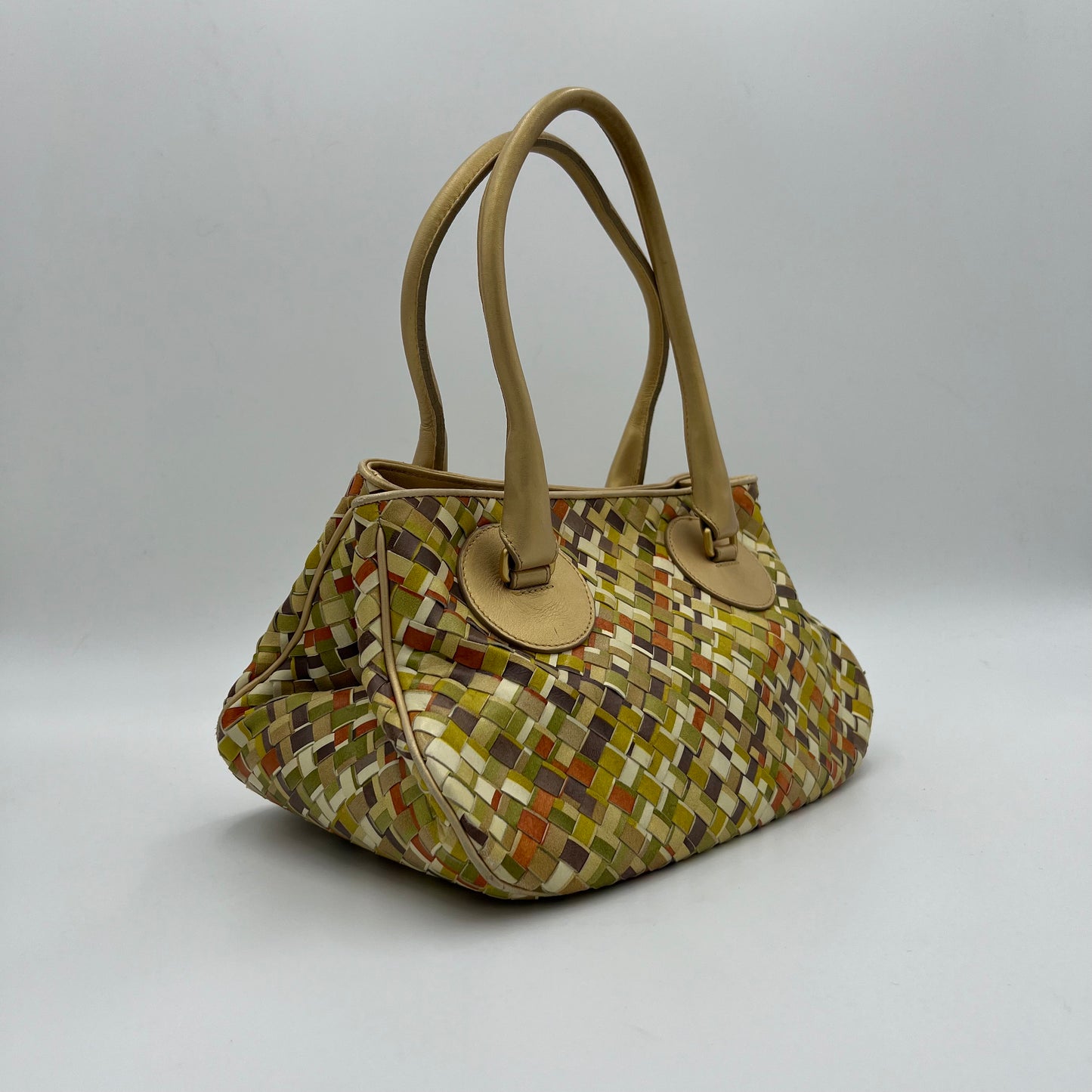 Bottega Veneta Multicolor Intrecciato Handbag