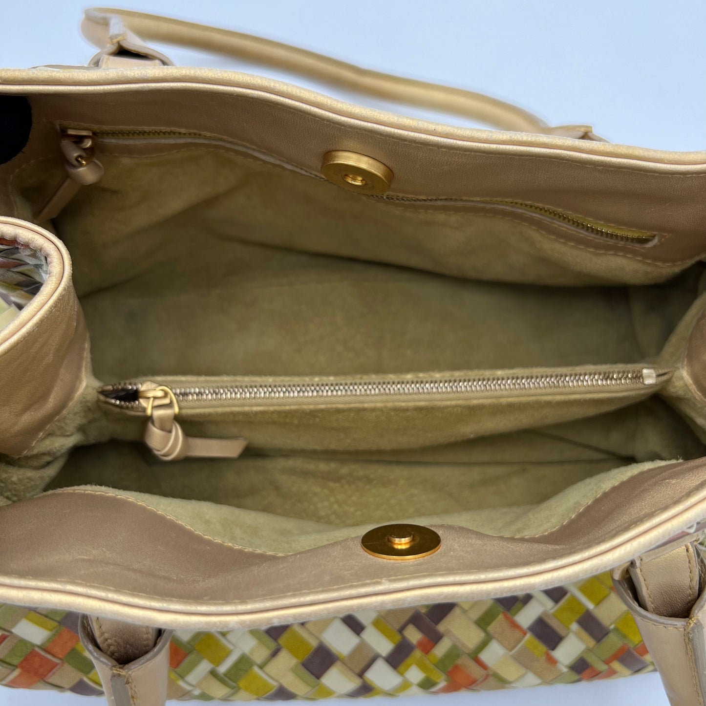 Bottega Veneta Multicolor Intrecciato Handbag