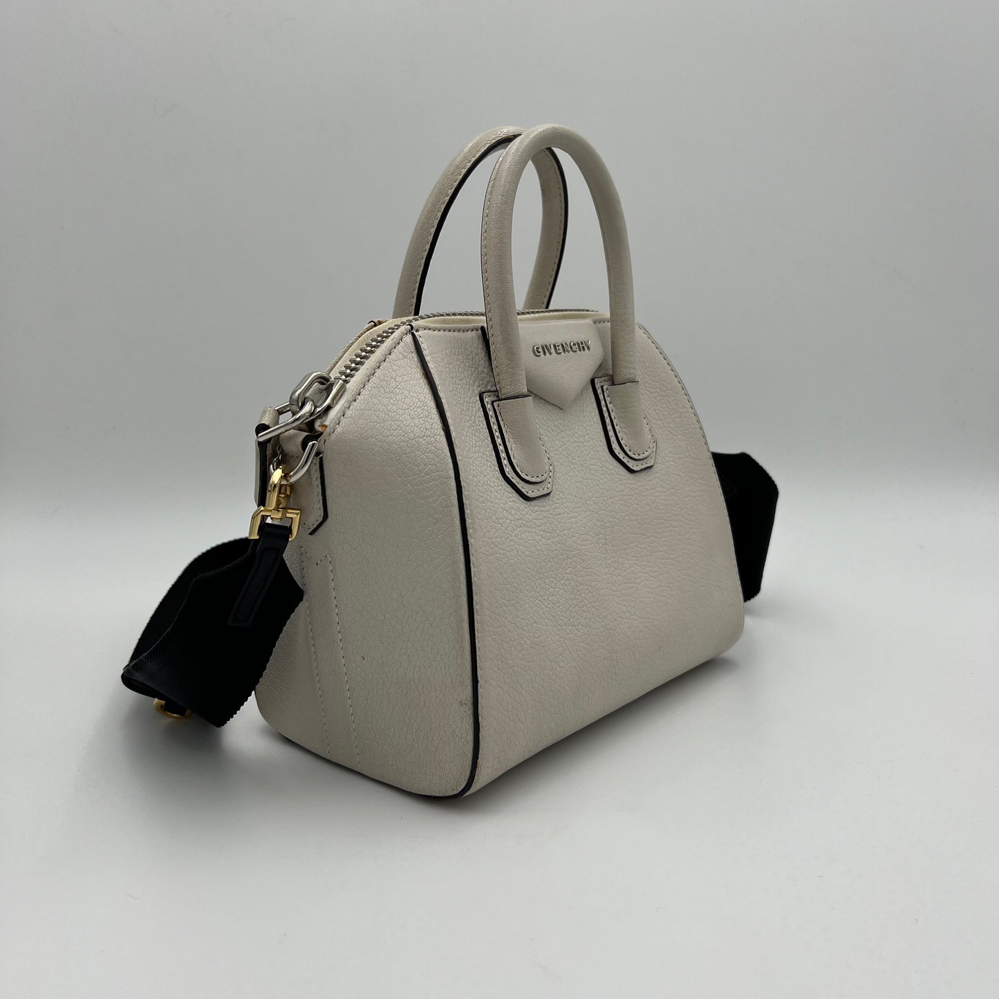 Givenchy White Leather Mini Antigona