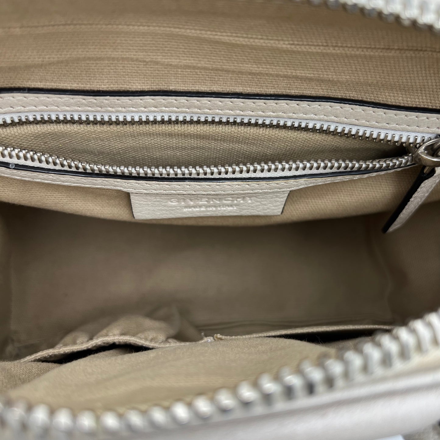 Givenchy White Leather Mini Antigona