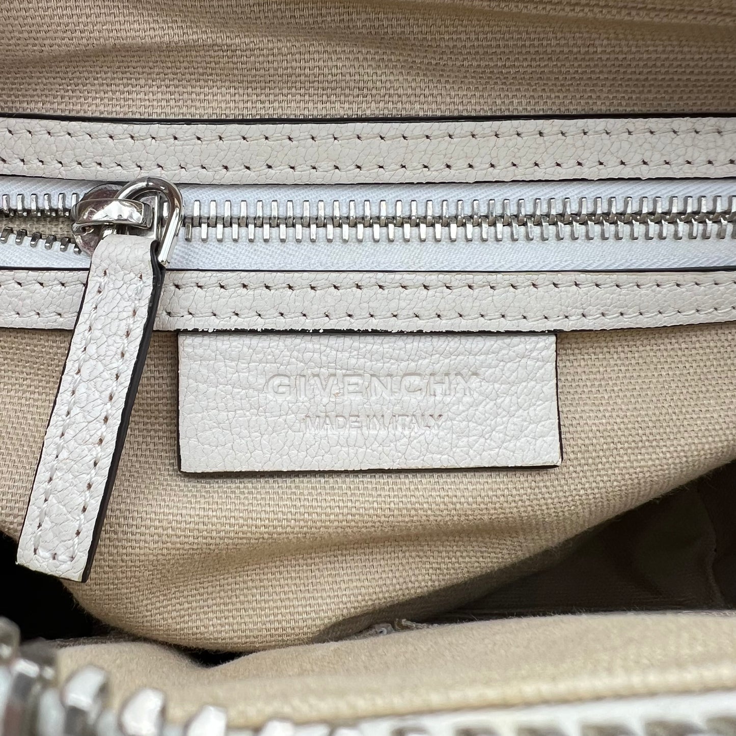 Givenchy White Leather Mini Antigona