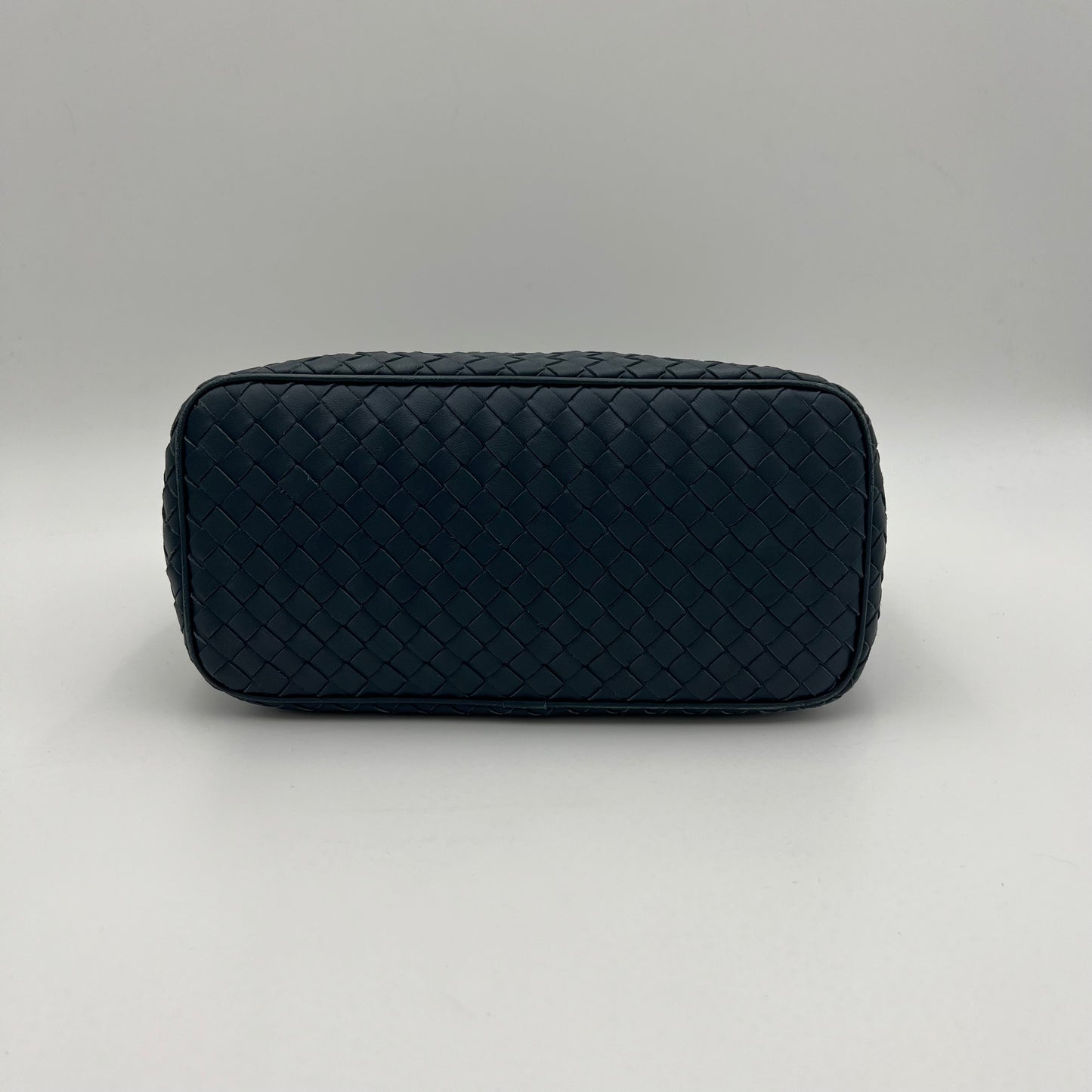 Bottega Veneta Blue Intrecciato Hobo Shoulder Bag