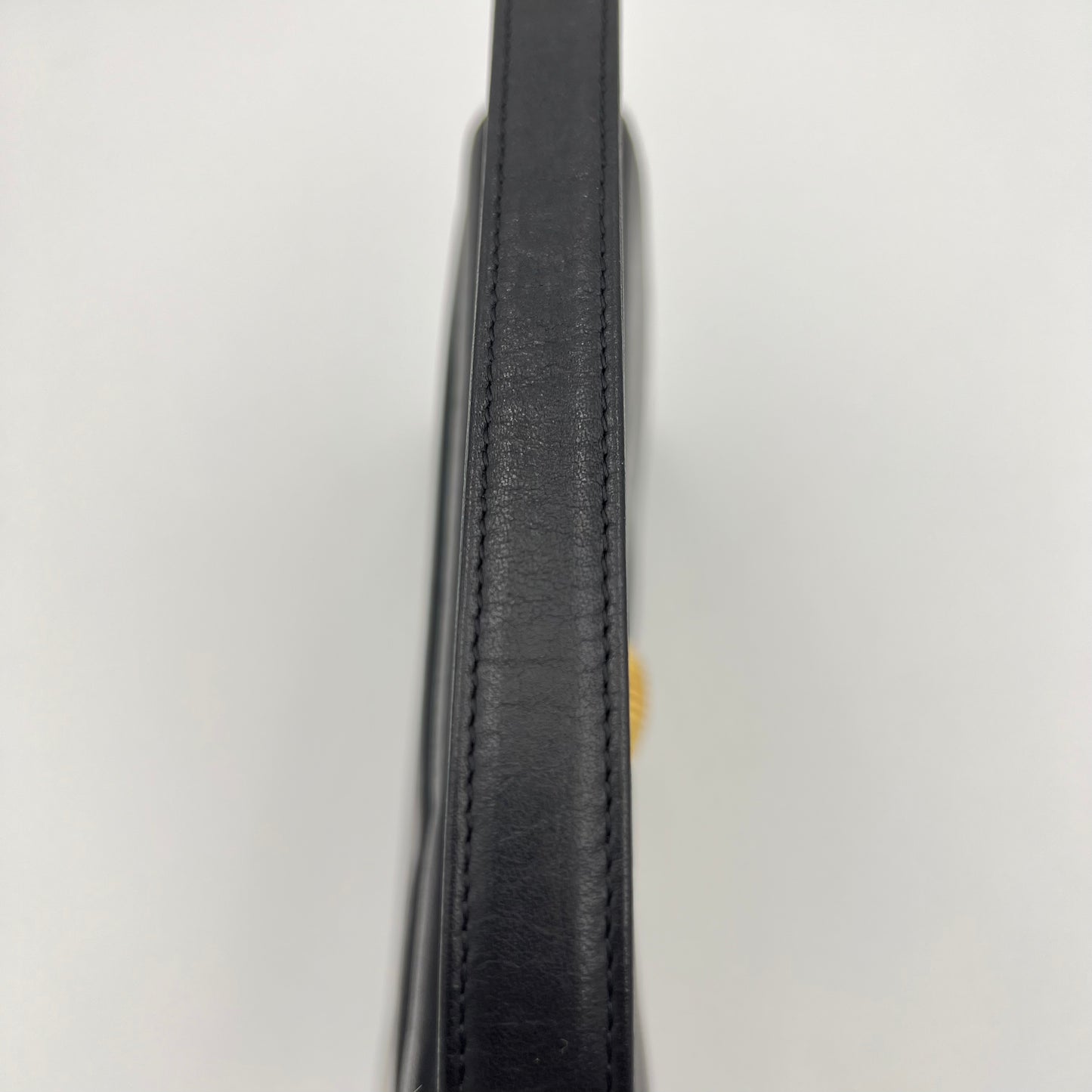 Givenchy Maroquinerie Vintage Black Leather Flap Handbag