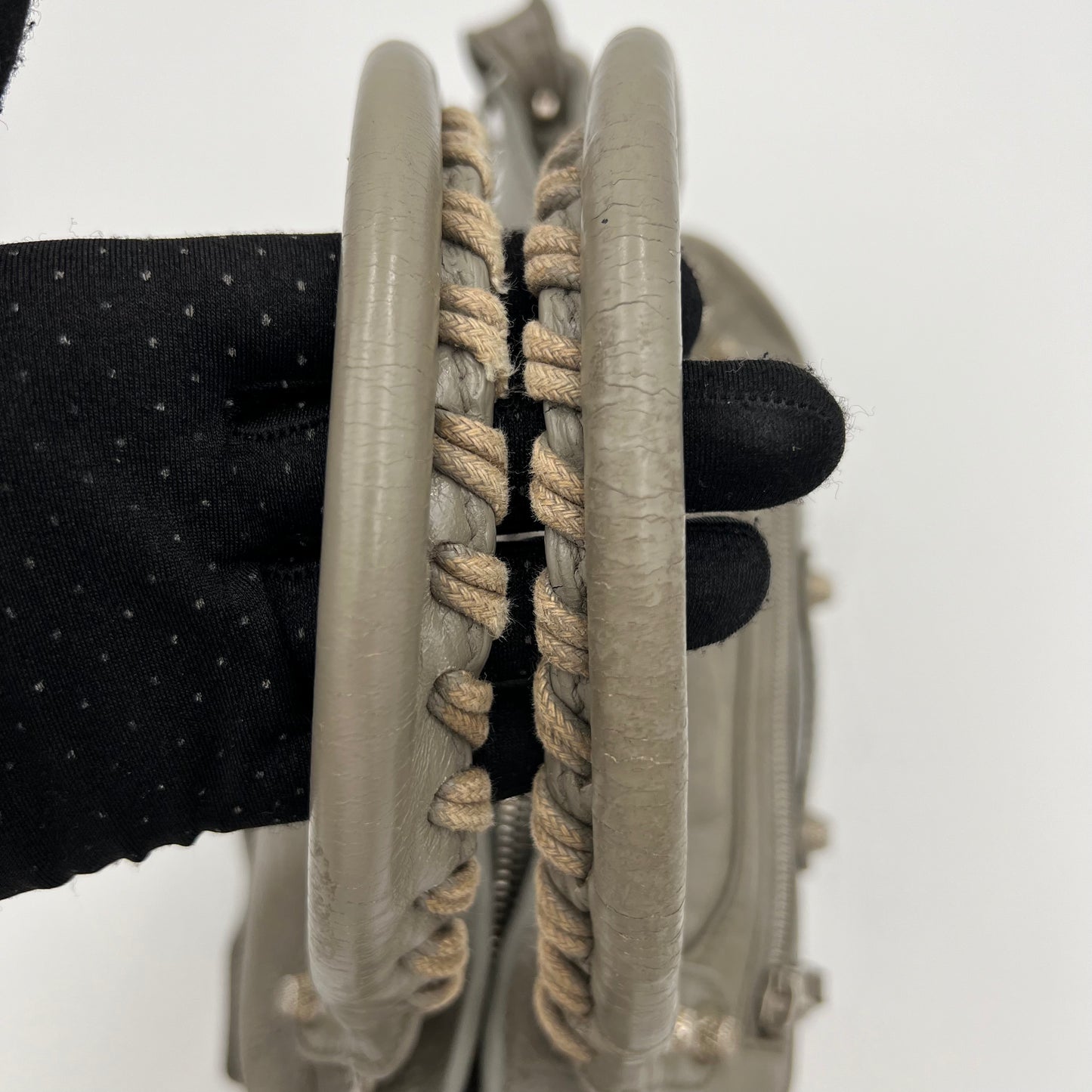 Balenciaga Gray Leather First
