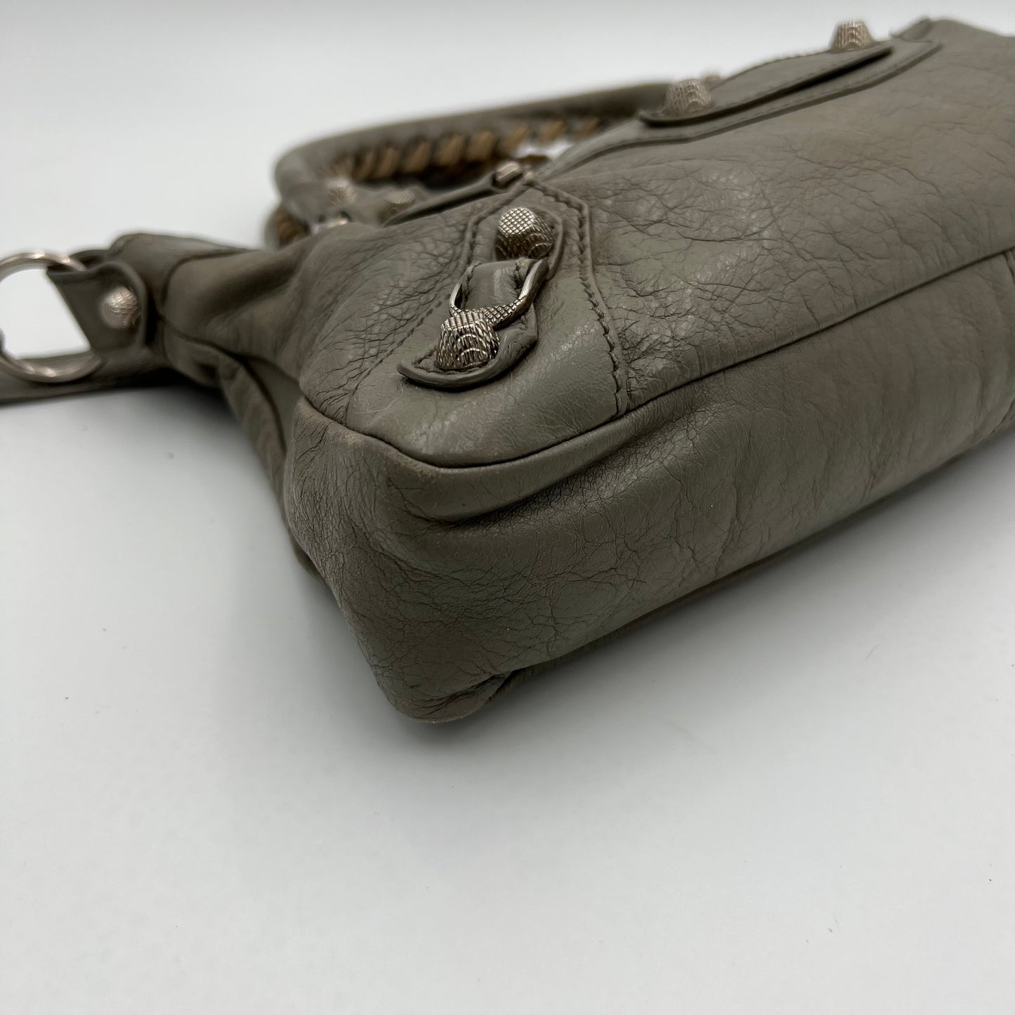 Balenciaga Gray Leather First