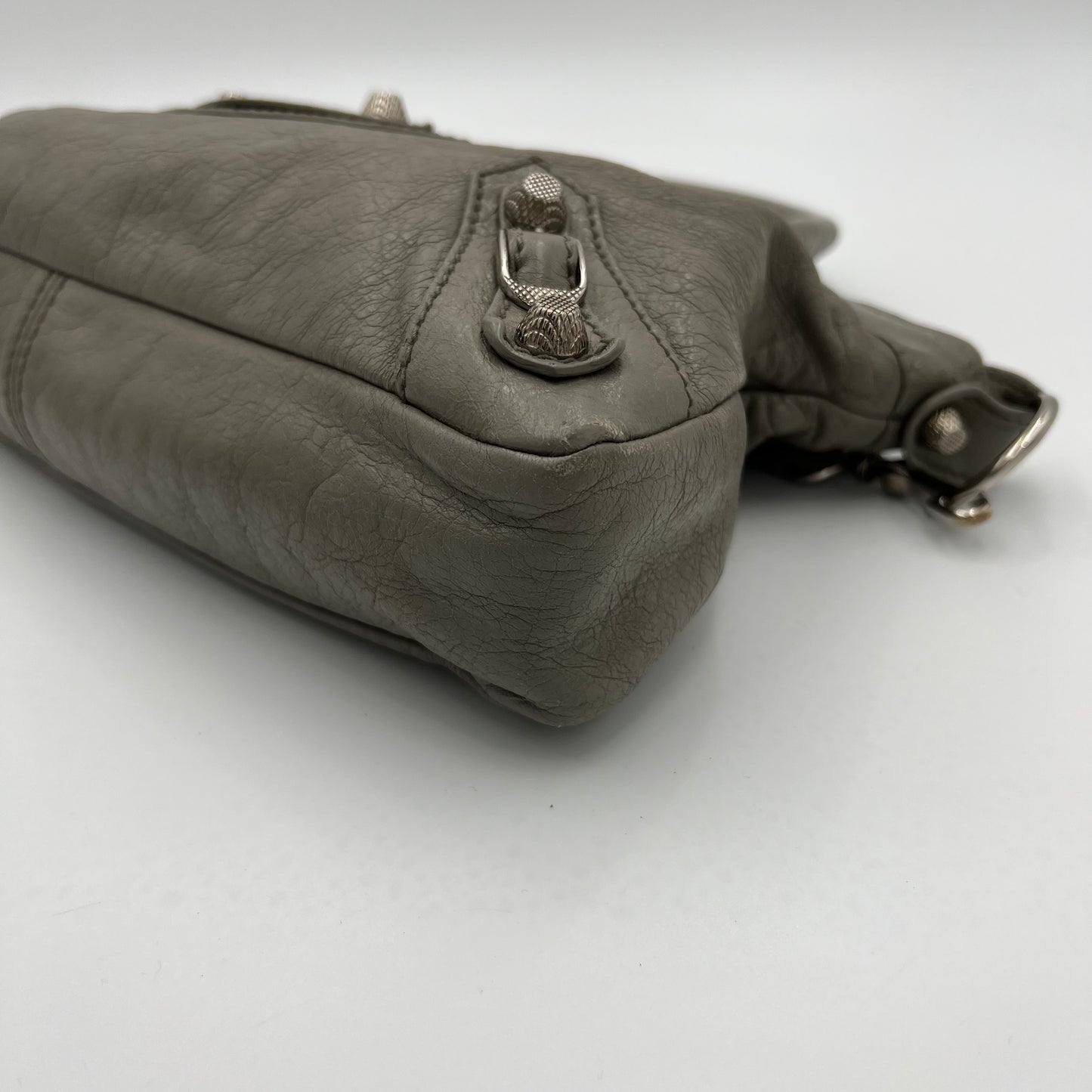 Balenciaga Gray Leather First