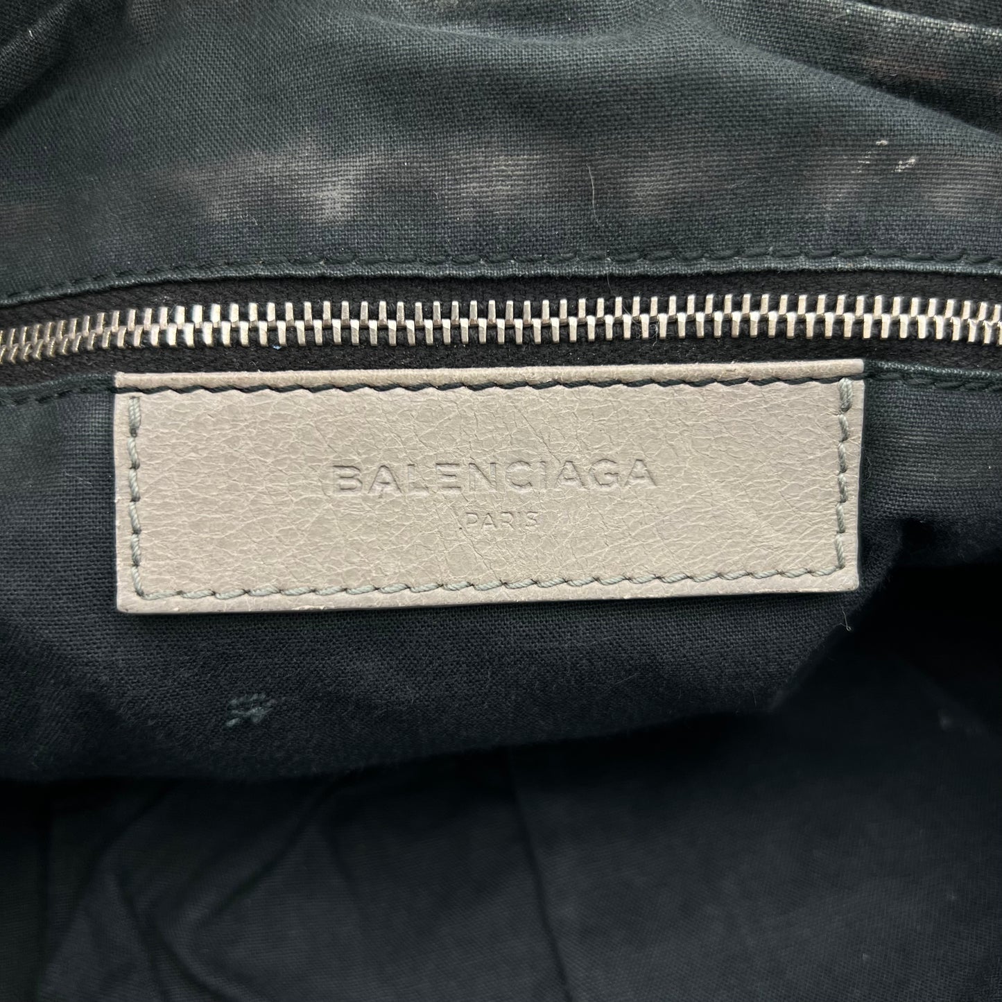 Balenciaga Gray Leather First