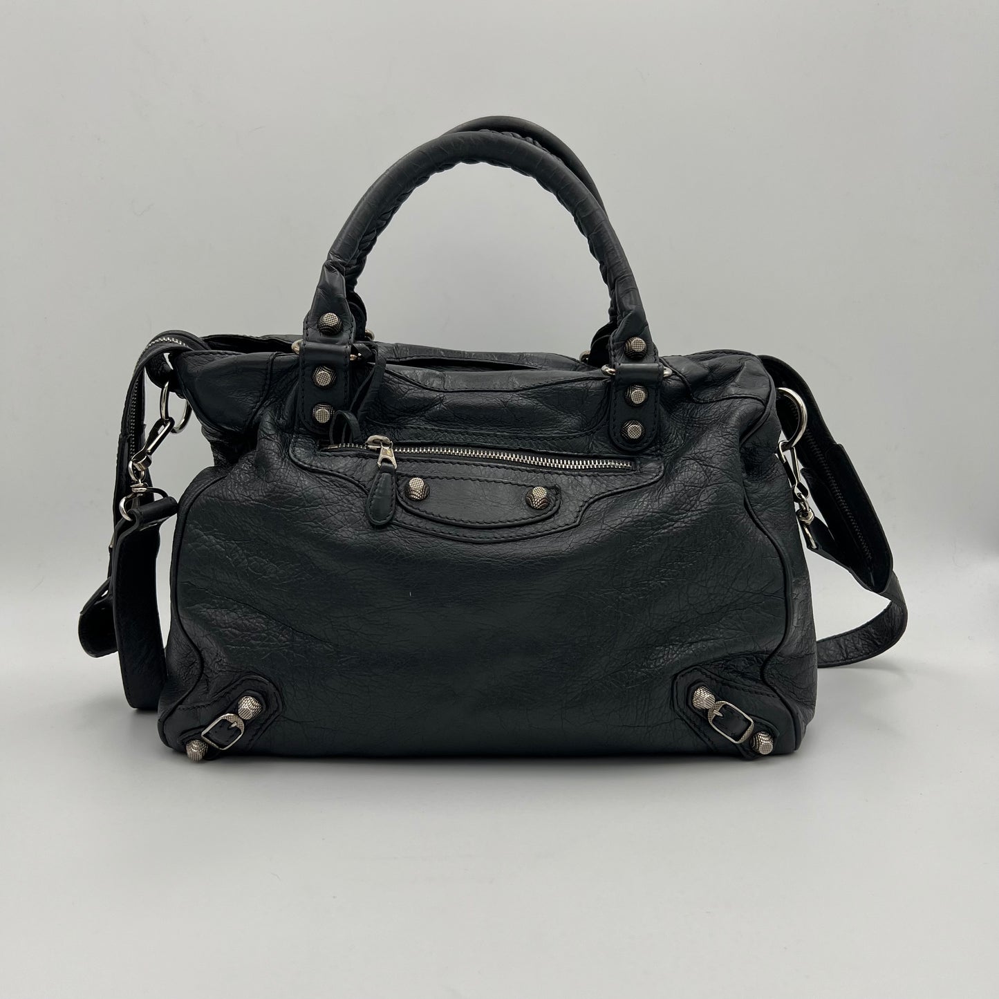Balenciaga Anthracite Arena Lambskin Classic City