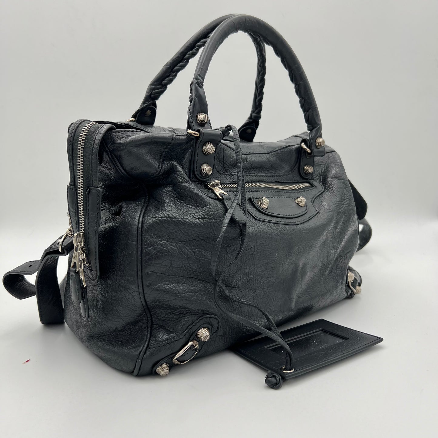Balenciaga Anthracite Arena Lambskin Classic City