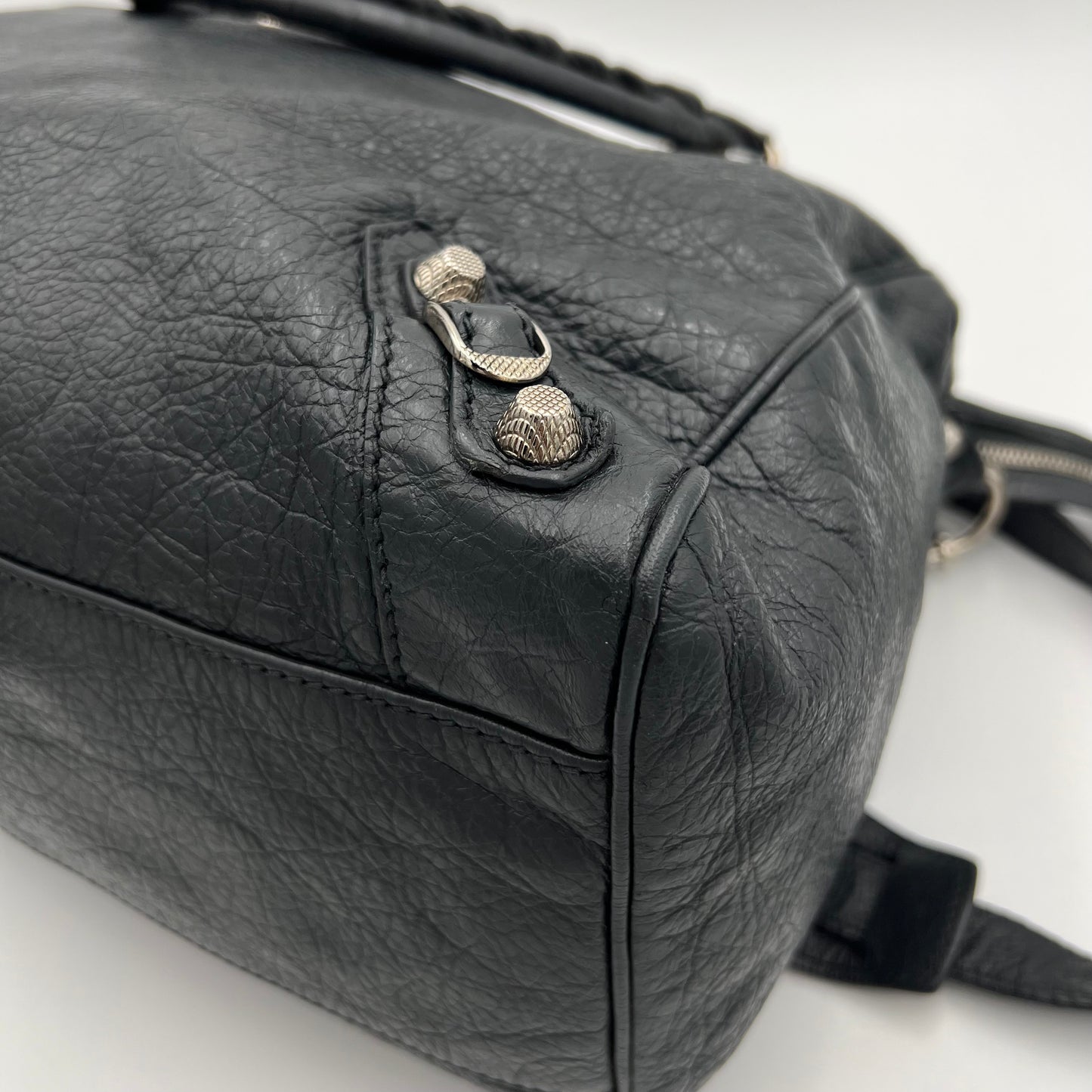 Balenciaga Anthracite Arena Lambskin Classic City