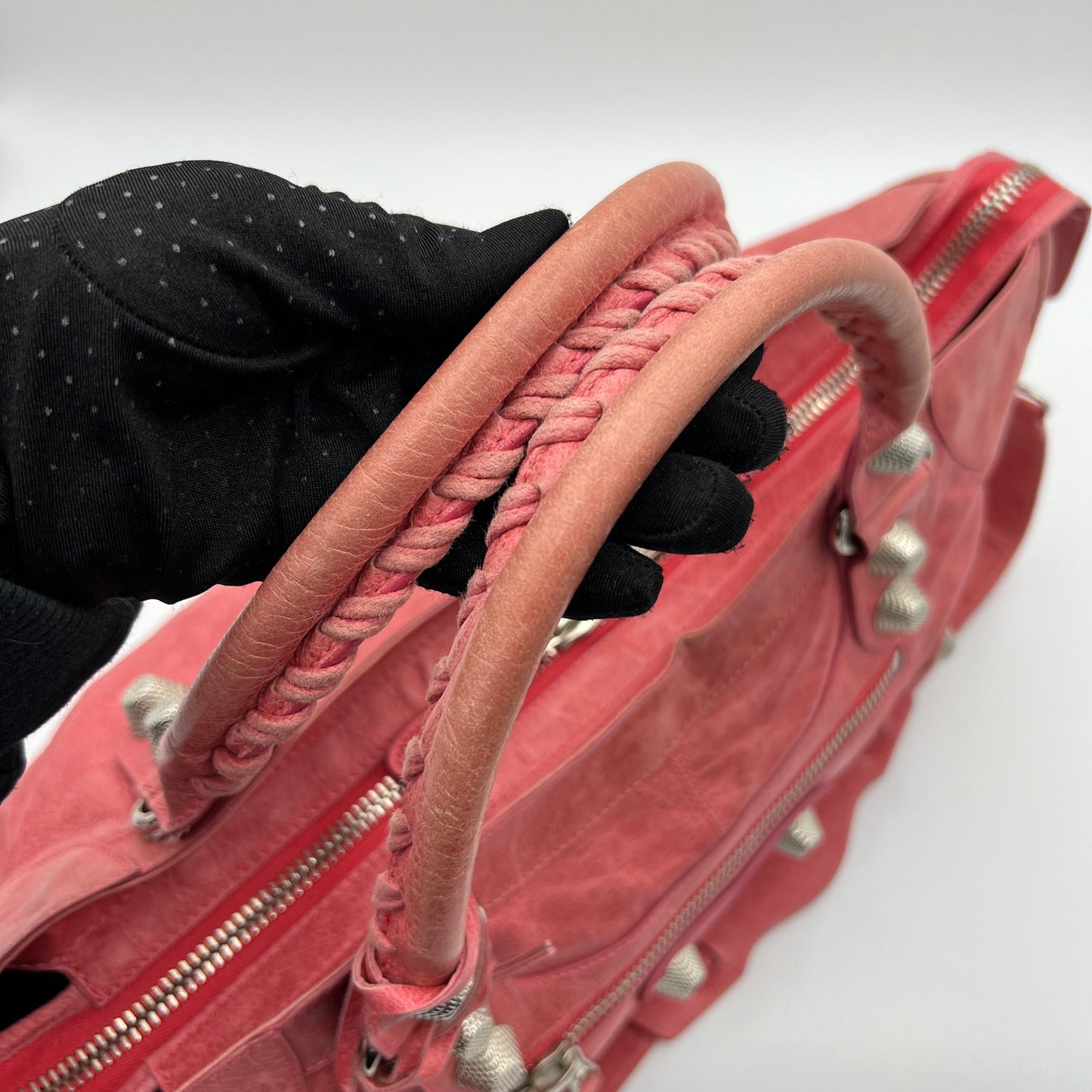 Balenciaga Rose Leather Giant 21 Part Time Bag