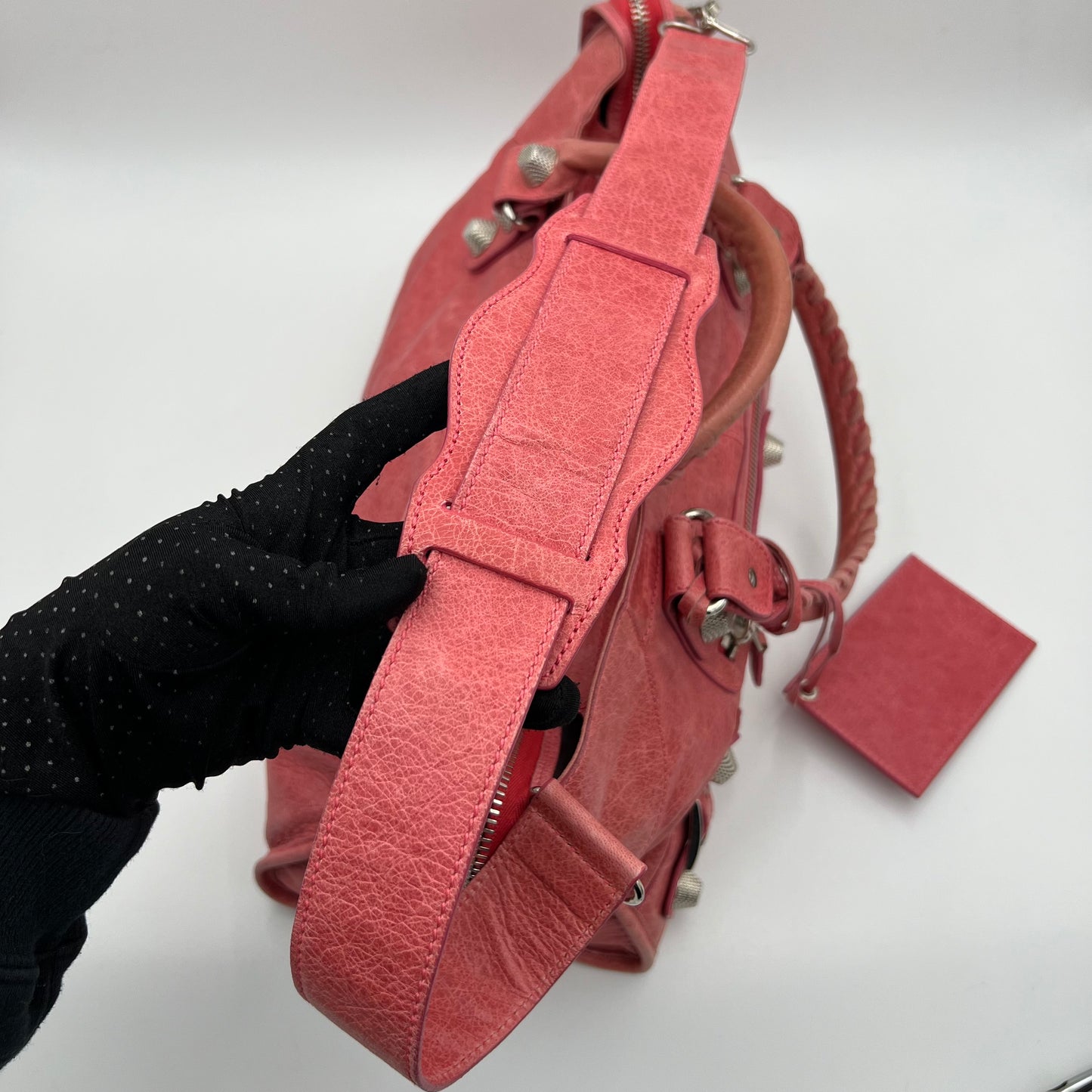 Balenciaga Rose Leather Giant 21 Part Time Bag