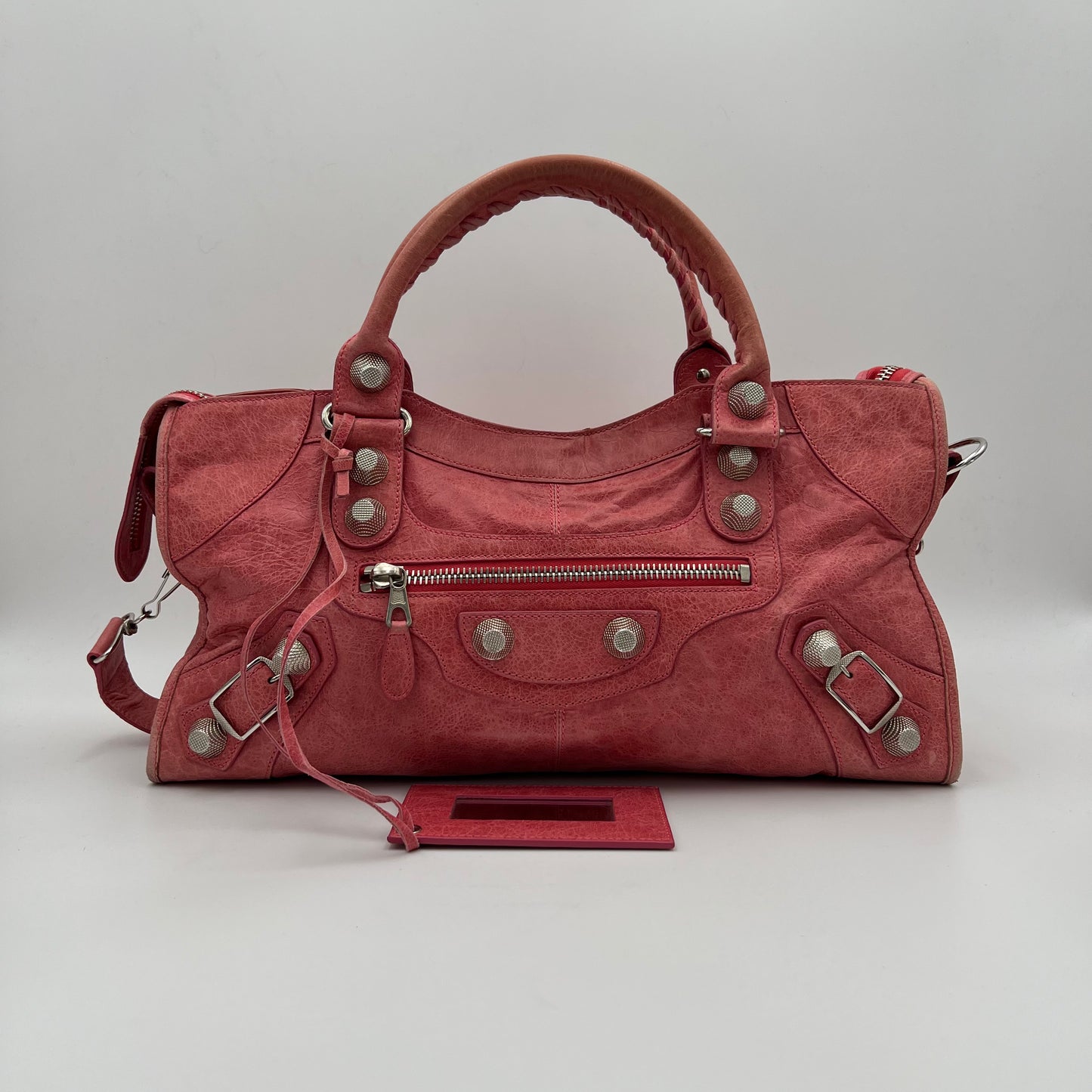 Balenciaga Rose Leather Giant 21 Part Time Bag