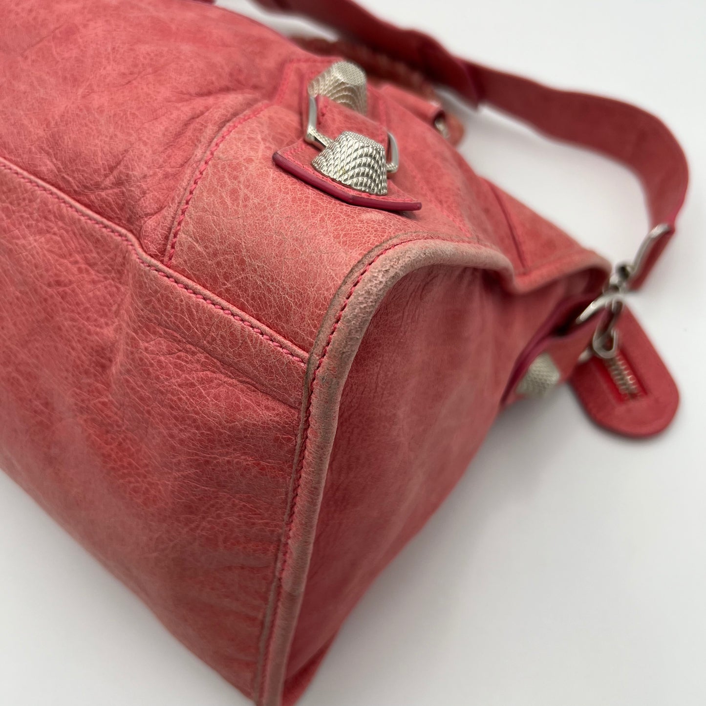 Balenciaga Rose Leather Giant 21 Part Time Bag