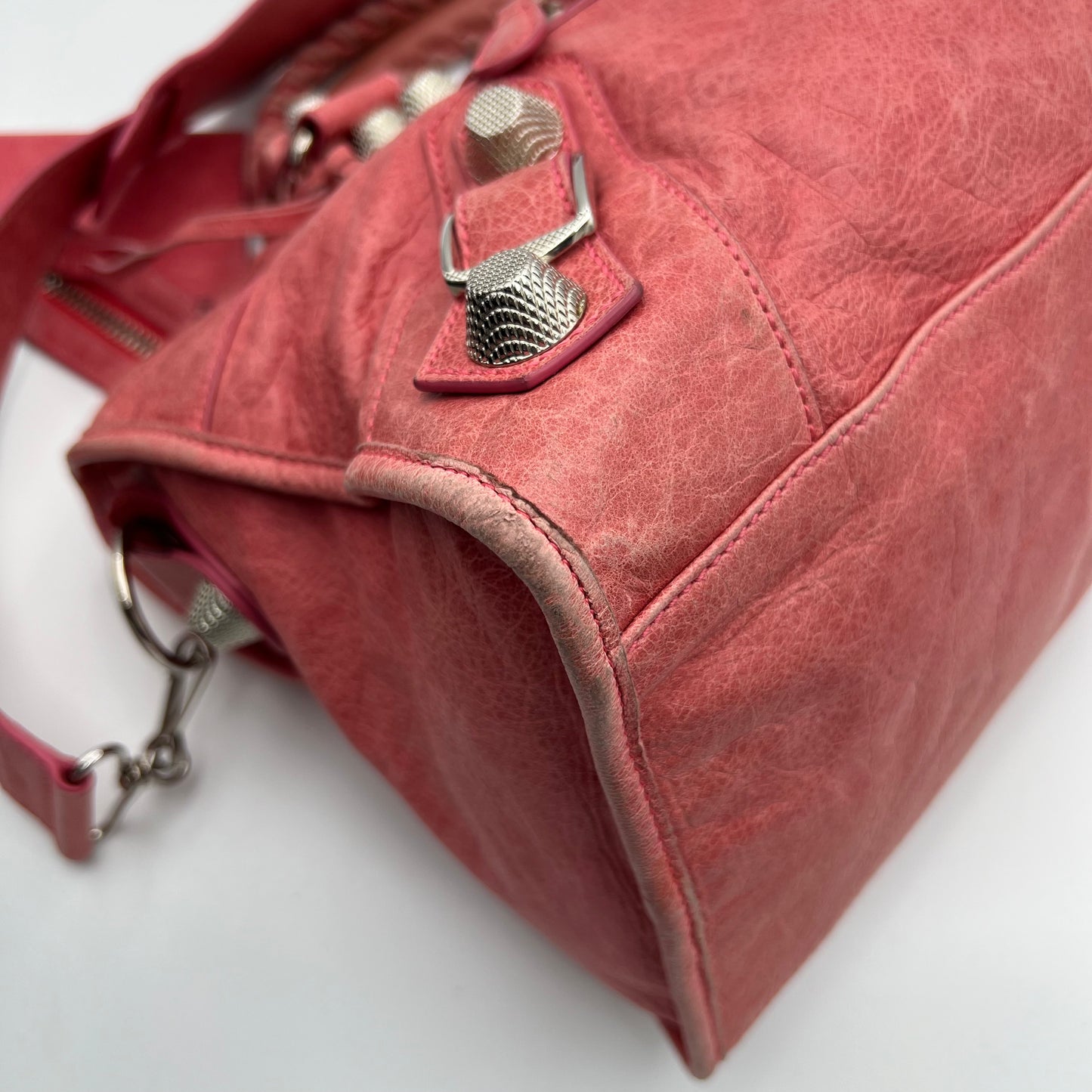 Balenciaga Rose Leather Giant 21 Part Time Bag