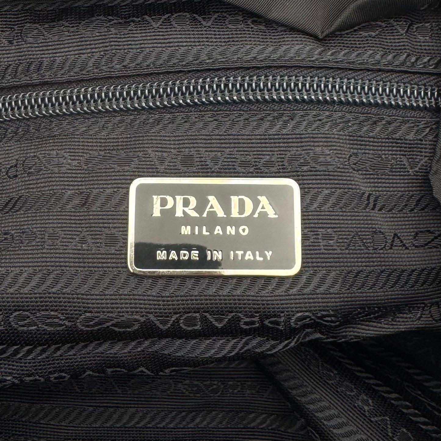 Prada Black Nylon and Leather Backpack