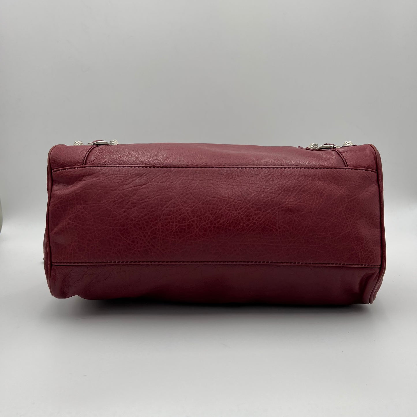 Balenciaga Raspberry Leather Giant 12 City Bag