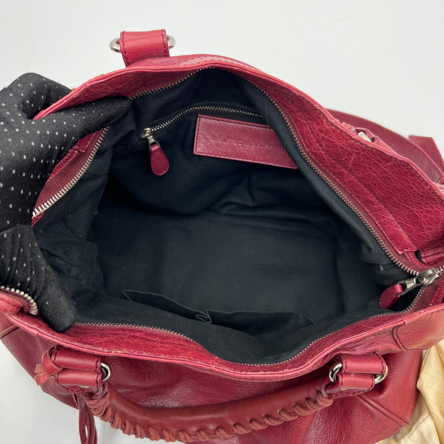 Balenciaga Raspberry Leather Giant 12 City Bag