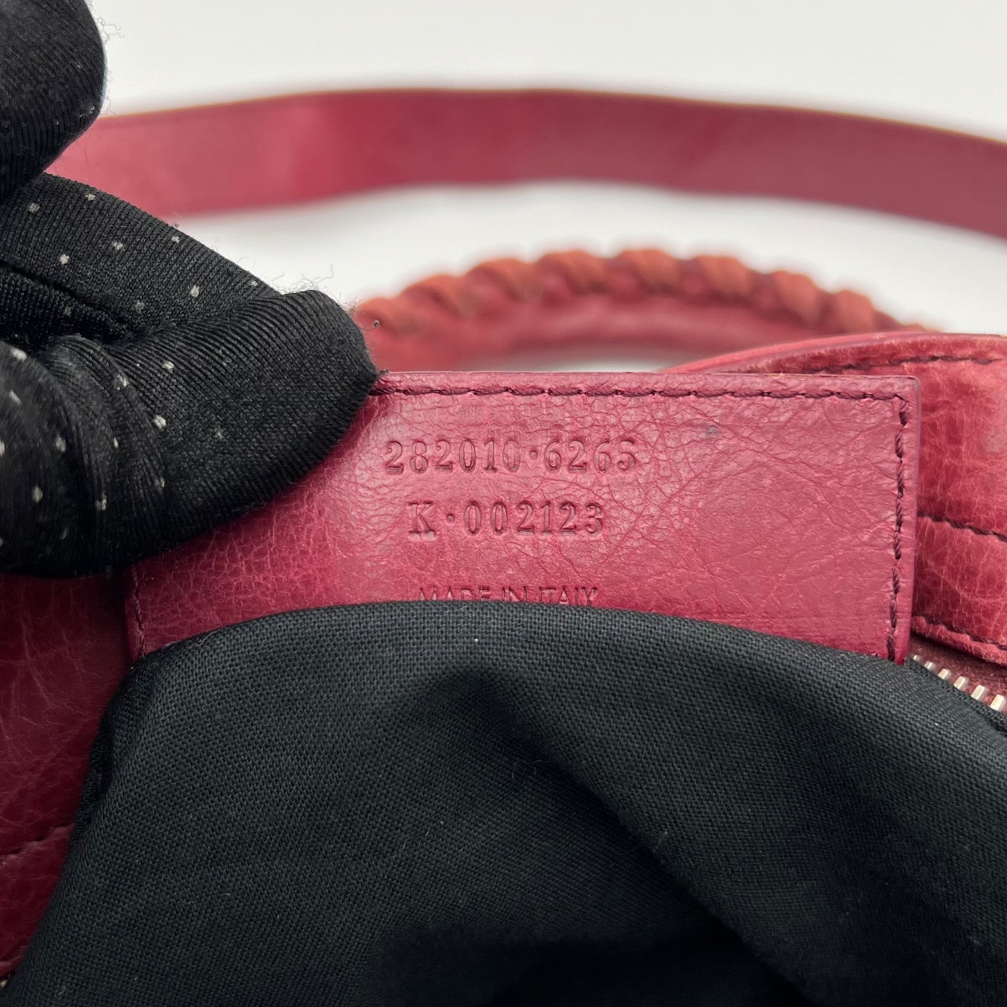 Balenciaga Raspberry Leather Giant 12 City Bag