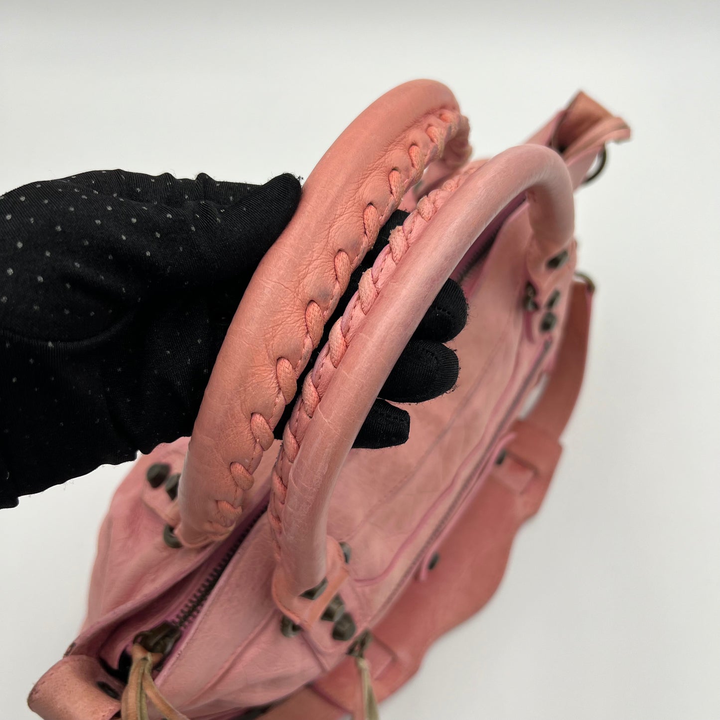 Balenciaga Pink Leather Classic The First City Bag