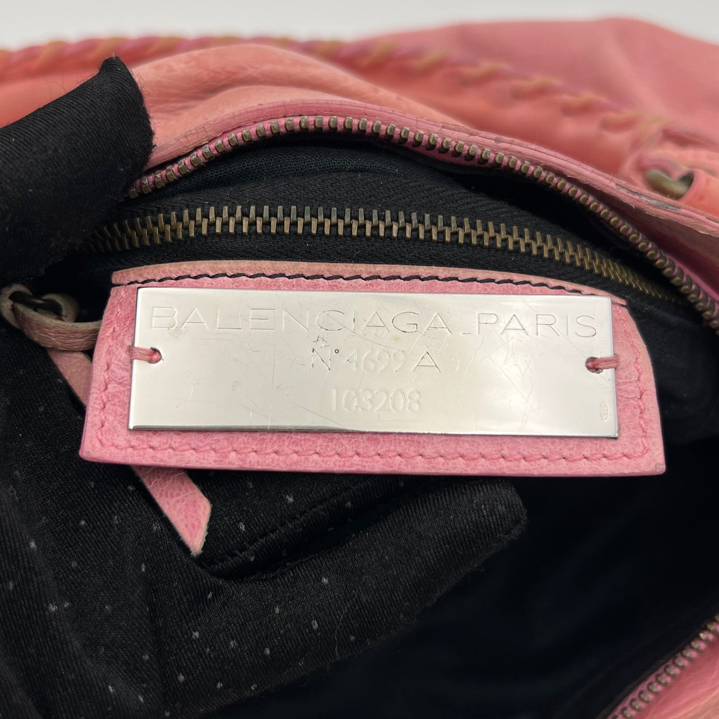 Balenciaga Pink Leather Classic The First City Bag