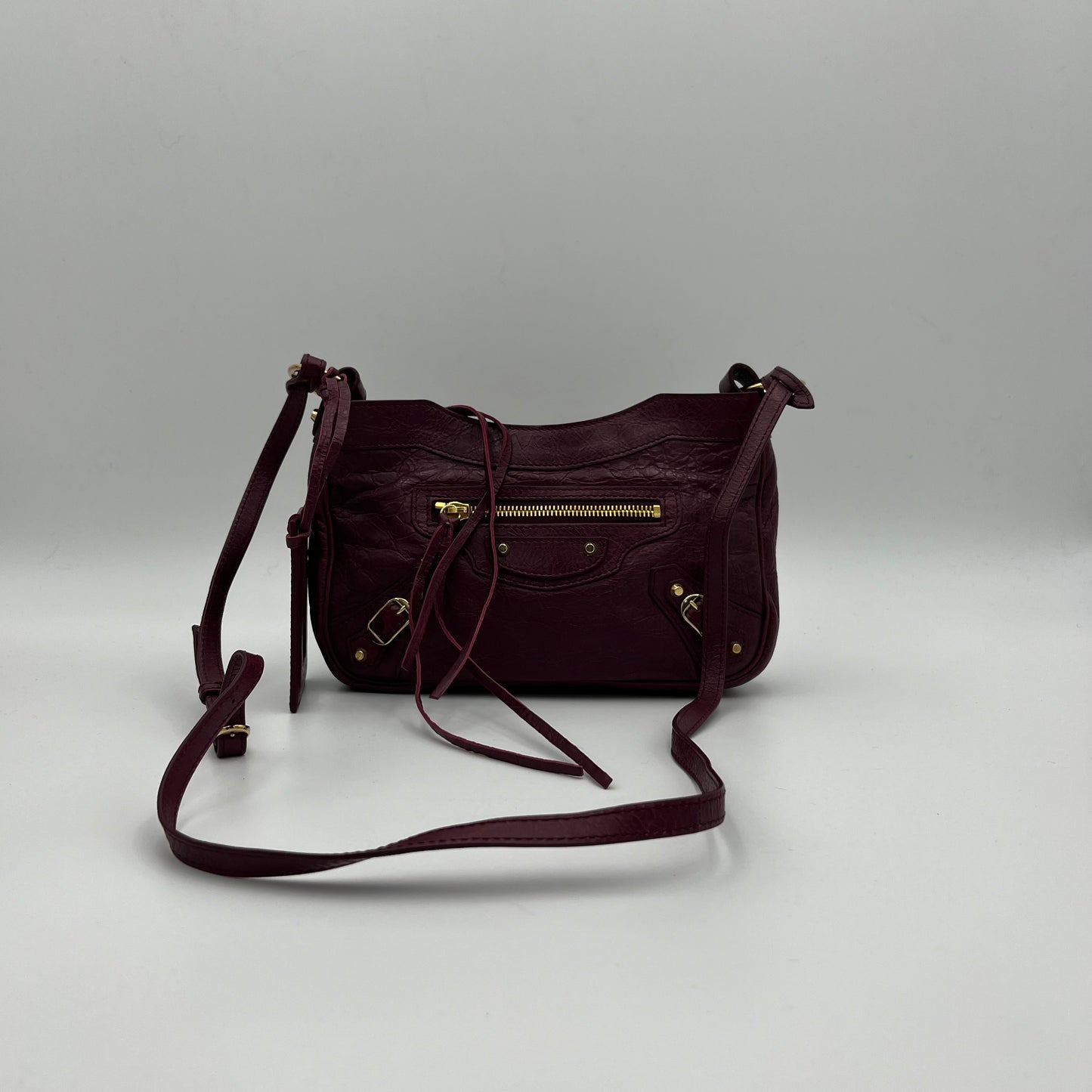 Balenciaga Prune Agneau Classic Hip Bag