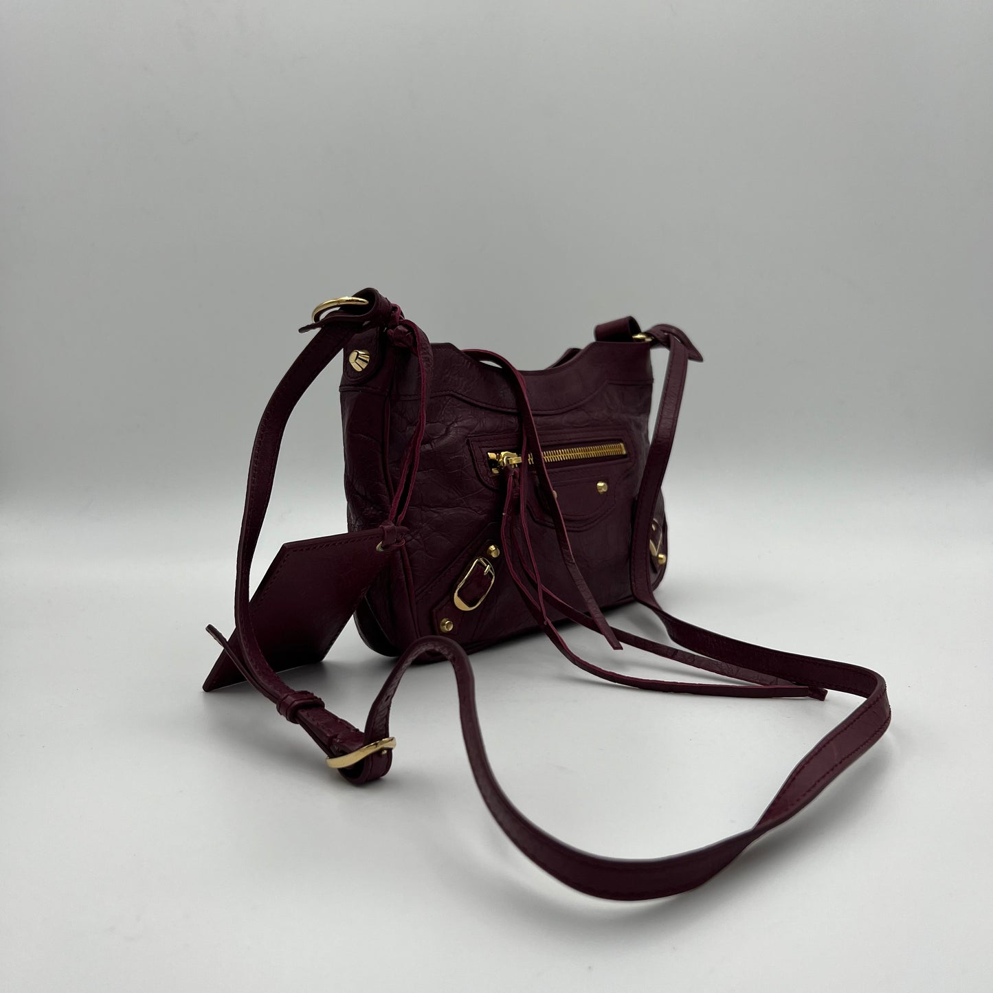 Balenciaga Prune Agneau Classic Hip Bag
