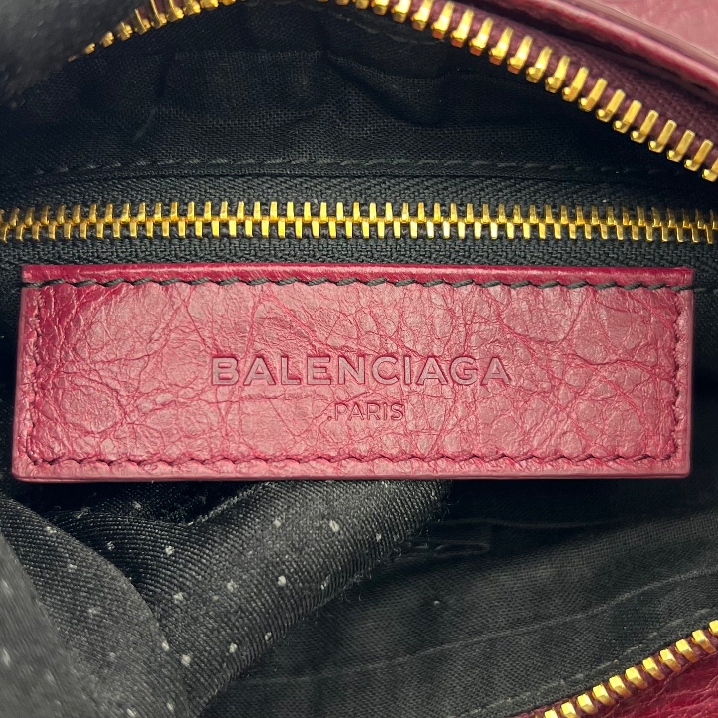 Balenciaga Prune Agneau Classic Hip Bag